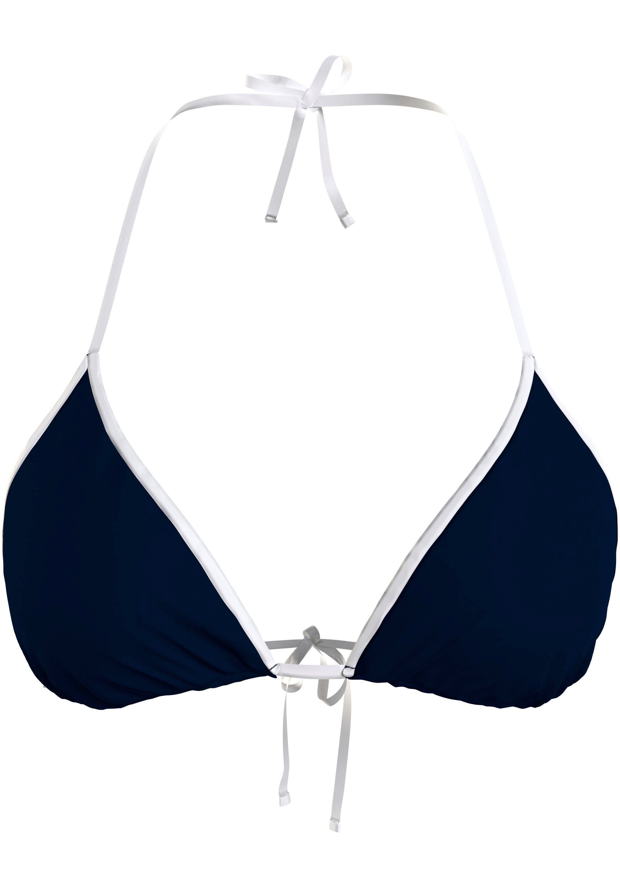 Tommy Hilfiger Swimwear Triangel-bikinitop TRIANGLE RP met contrastkleurige details