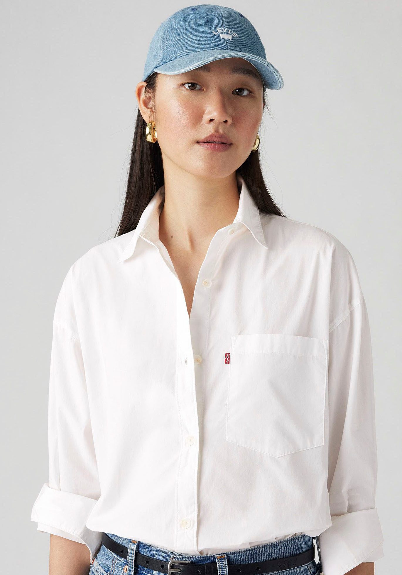 Levi's® Baseball pet LAZY GIRL LOGO met merklogoborduursel