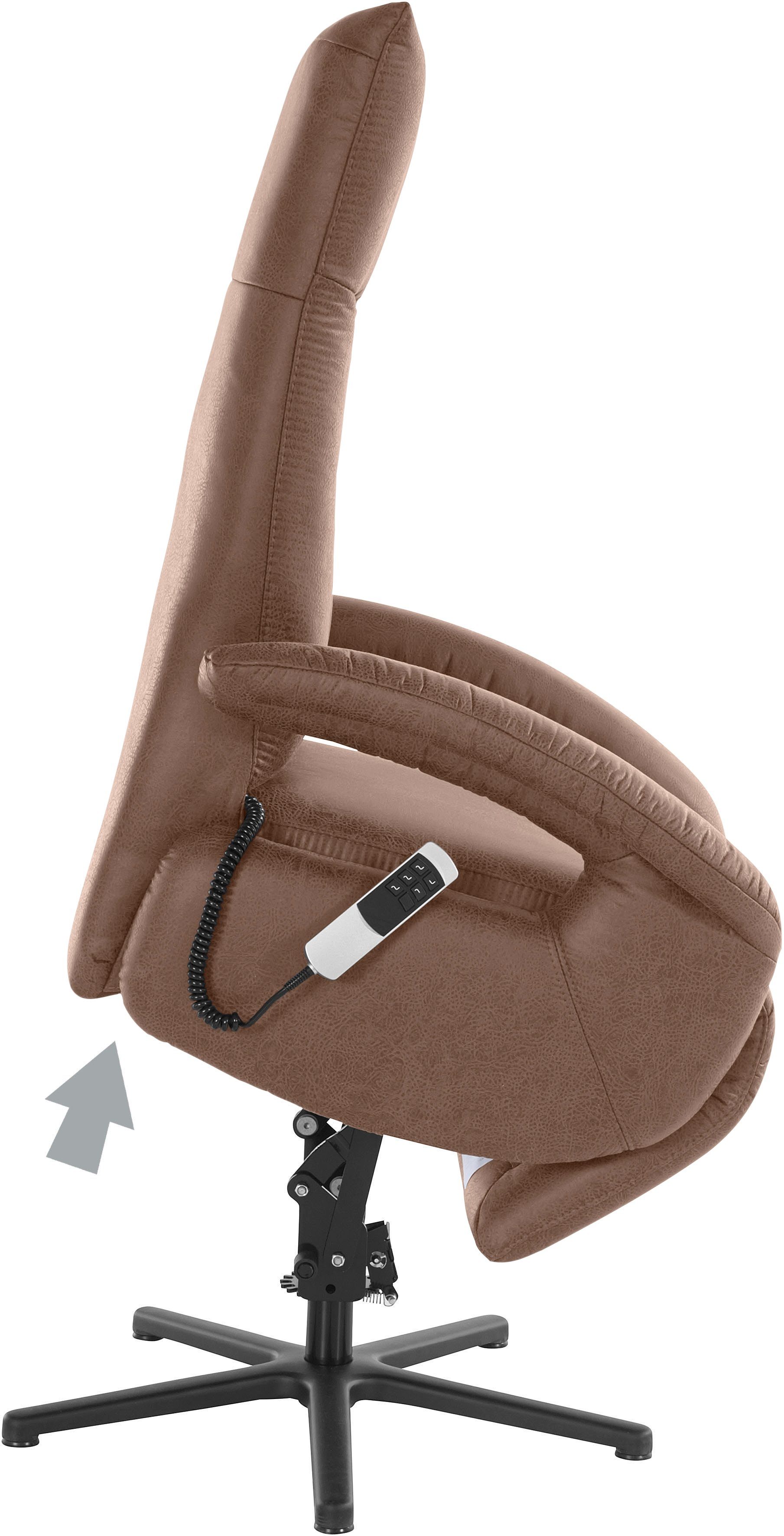 sit&more Relaxfauteuil Tycoon naar keuze handmatig, met twee motoren of met accu of met 2 motoren