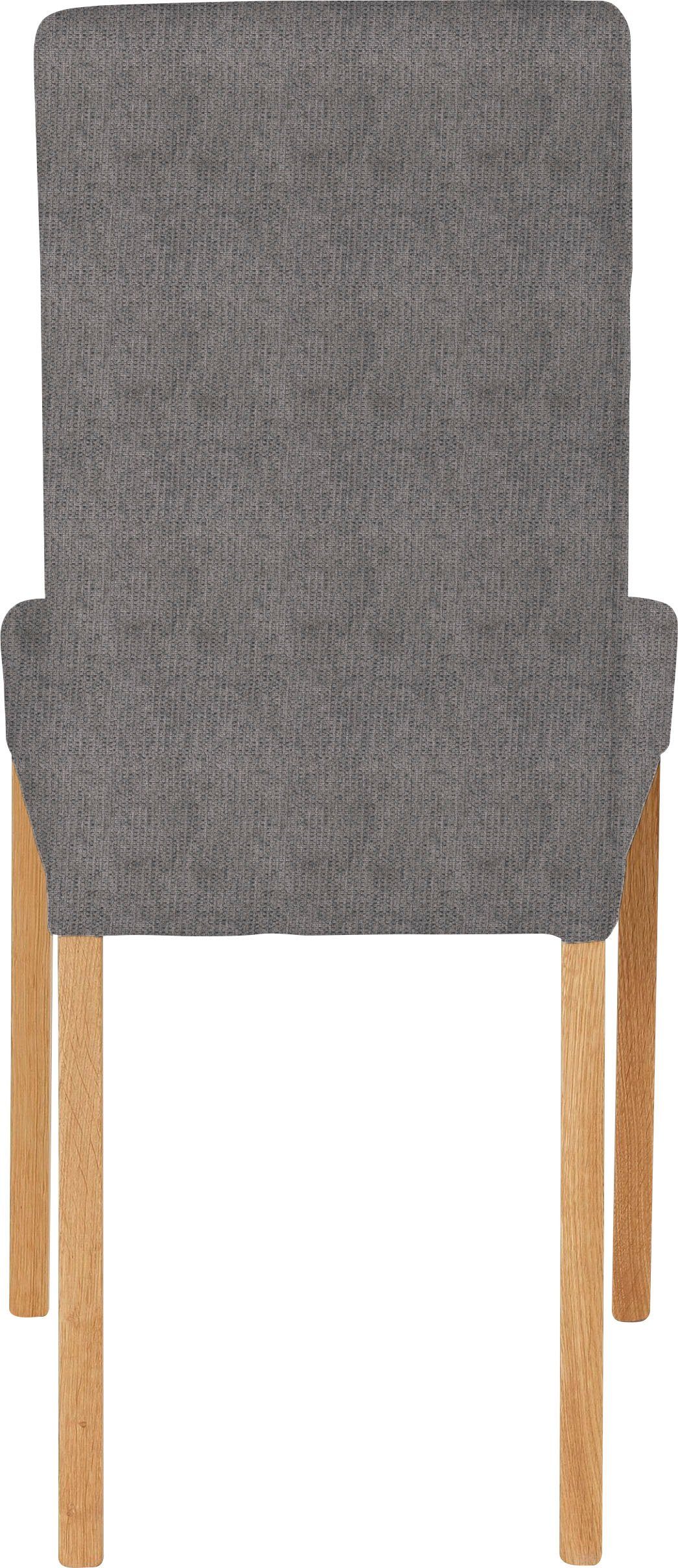 Home affaire Stoel met 4 poten Bologna Frame van massief hout (set)