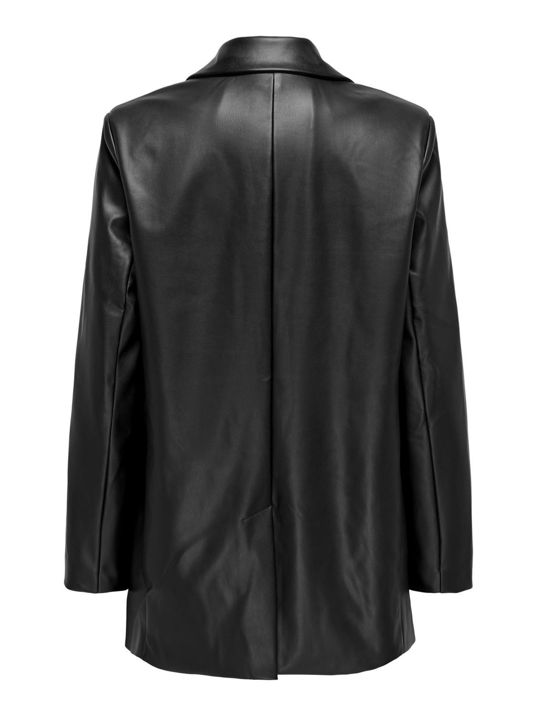 Only Imitatieleren blazer ONLLANA L/S OVS FAUX LEA BLAZER TLR NOOS