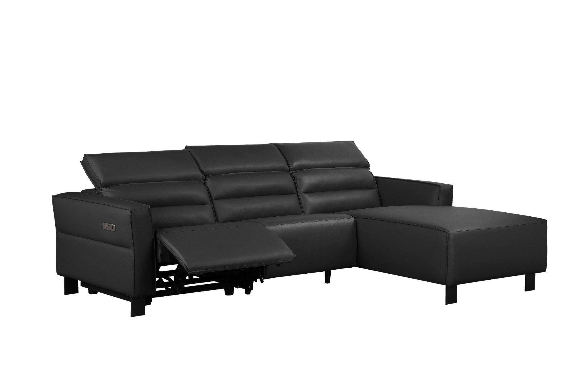 Places of Style Hoekbank Carpari, L-vorm, 263 cm, handmatige of elektrische relaxfunctie