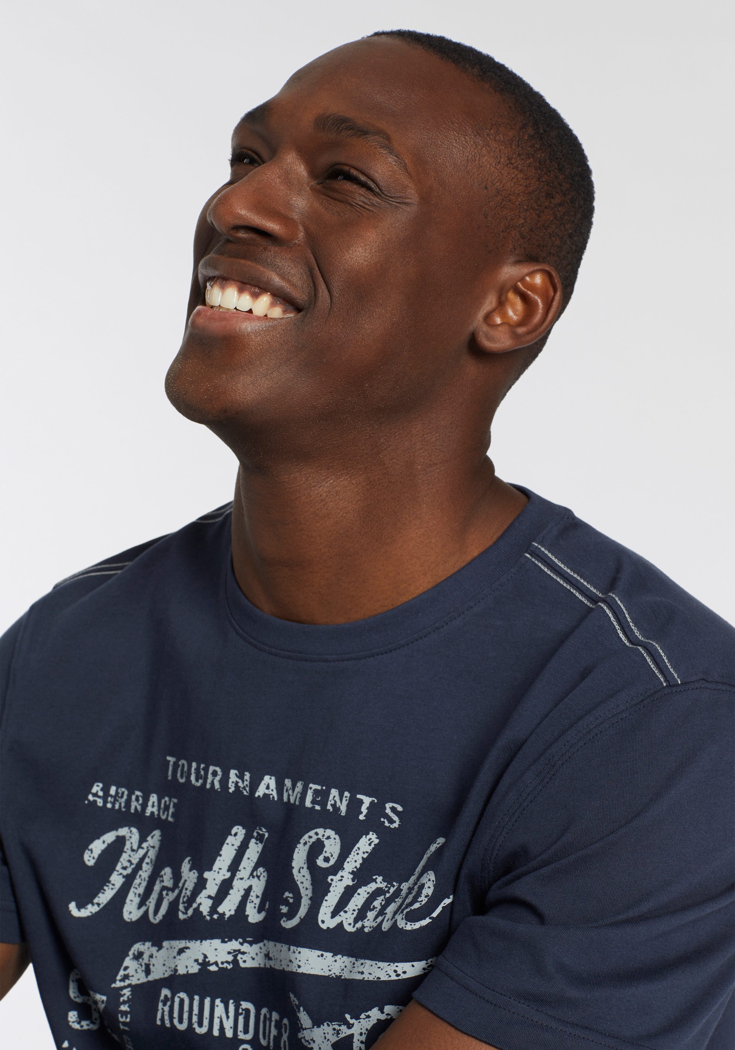 Man's World T-shirt Korte mouwen bedrukt ronde hals van single jersey