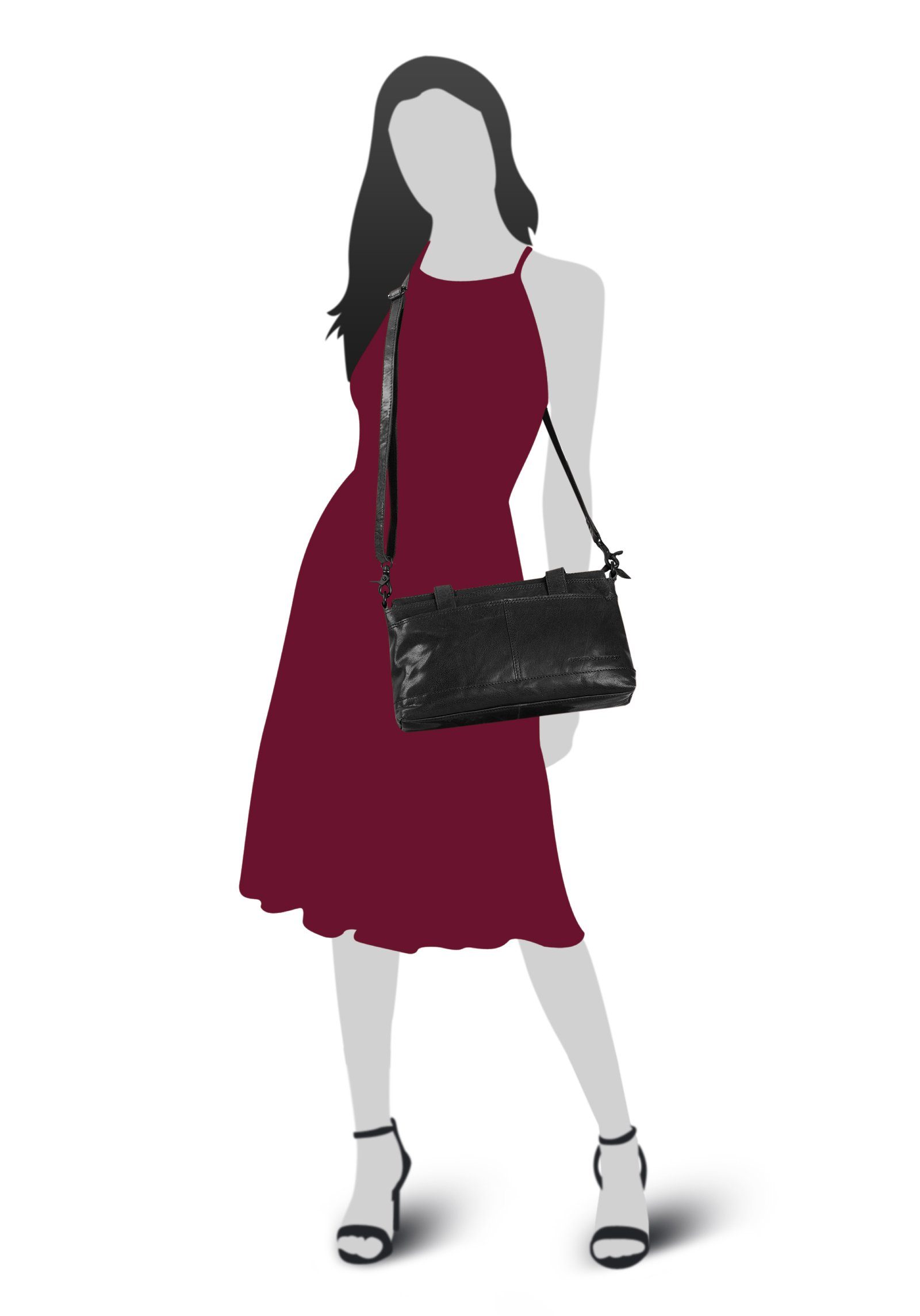 Spikes & Sparrow Tas echt leder