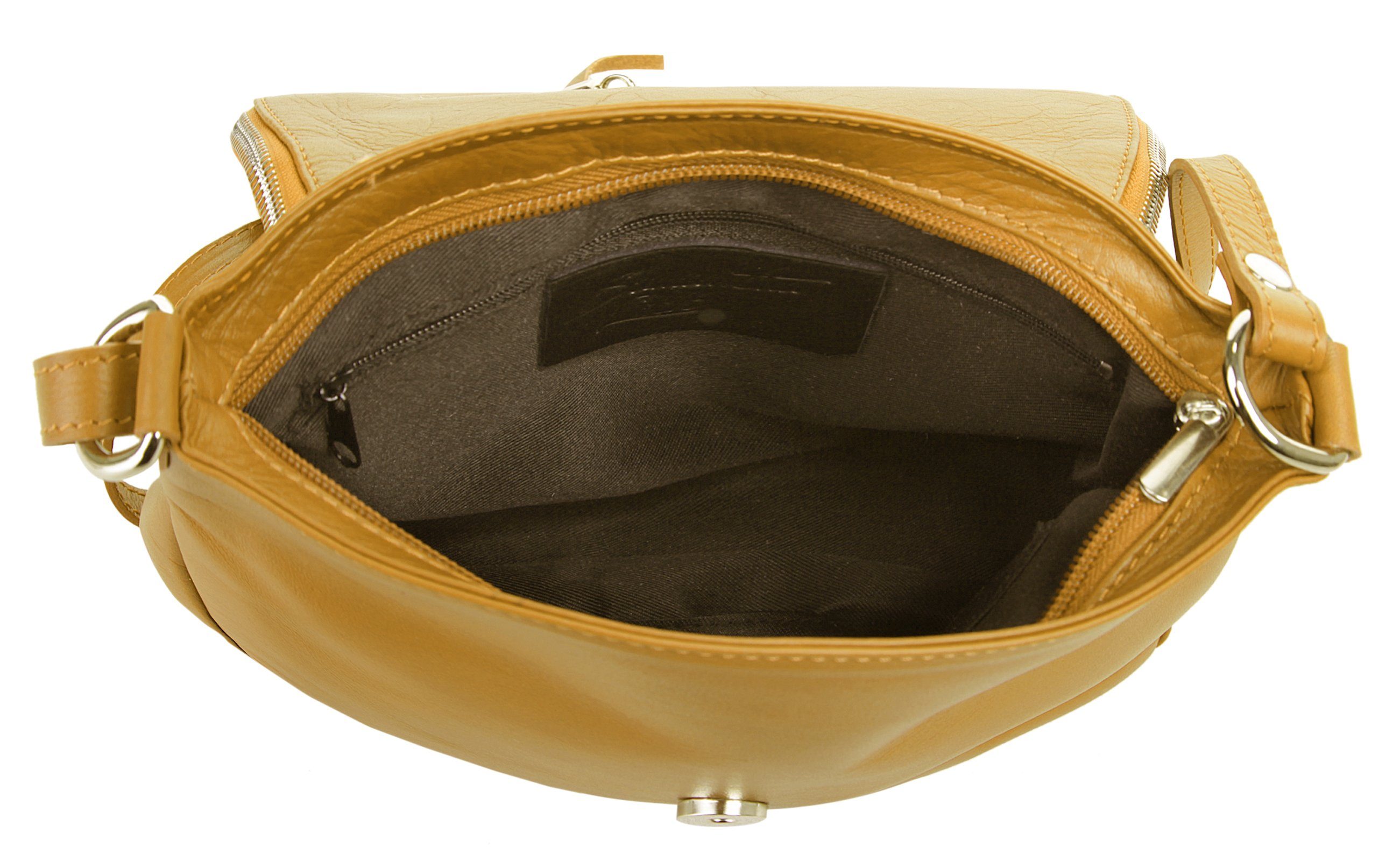 Samantha Look Schoudertas echt leer, made in italy