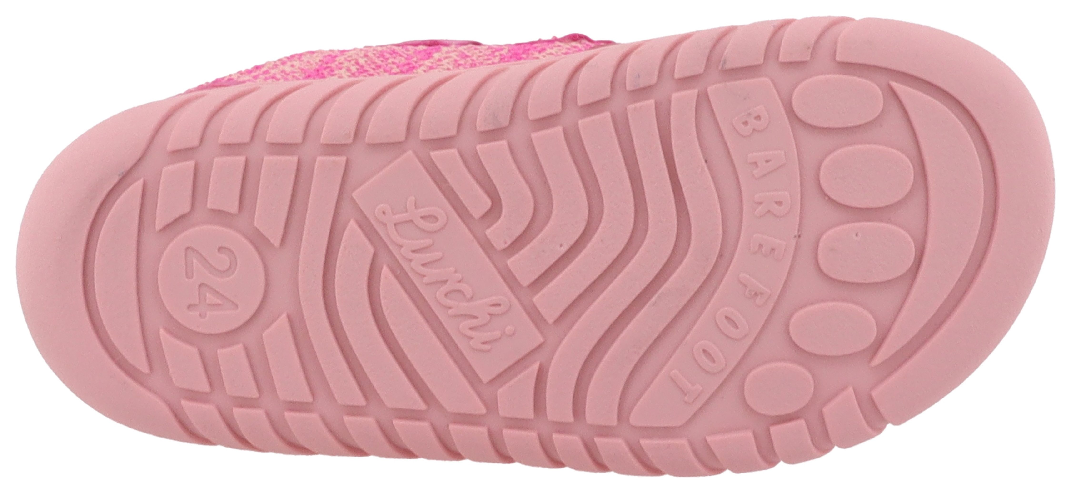 Lurchi Barefootschoenen Benny Barefoot , lage schoen, klittenbandschoen, maat sjabloon te downloaden