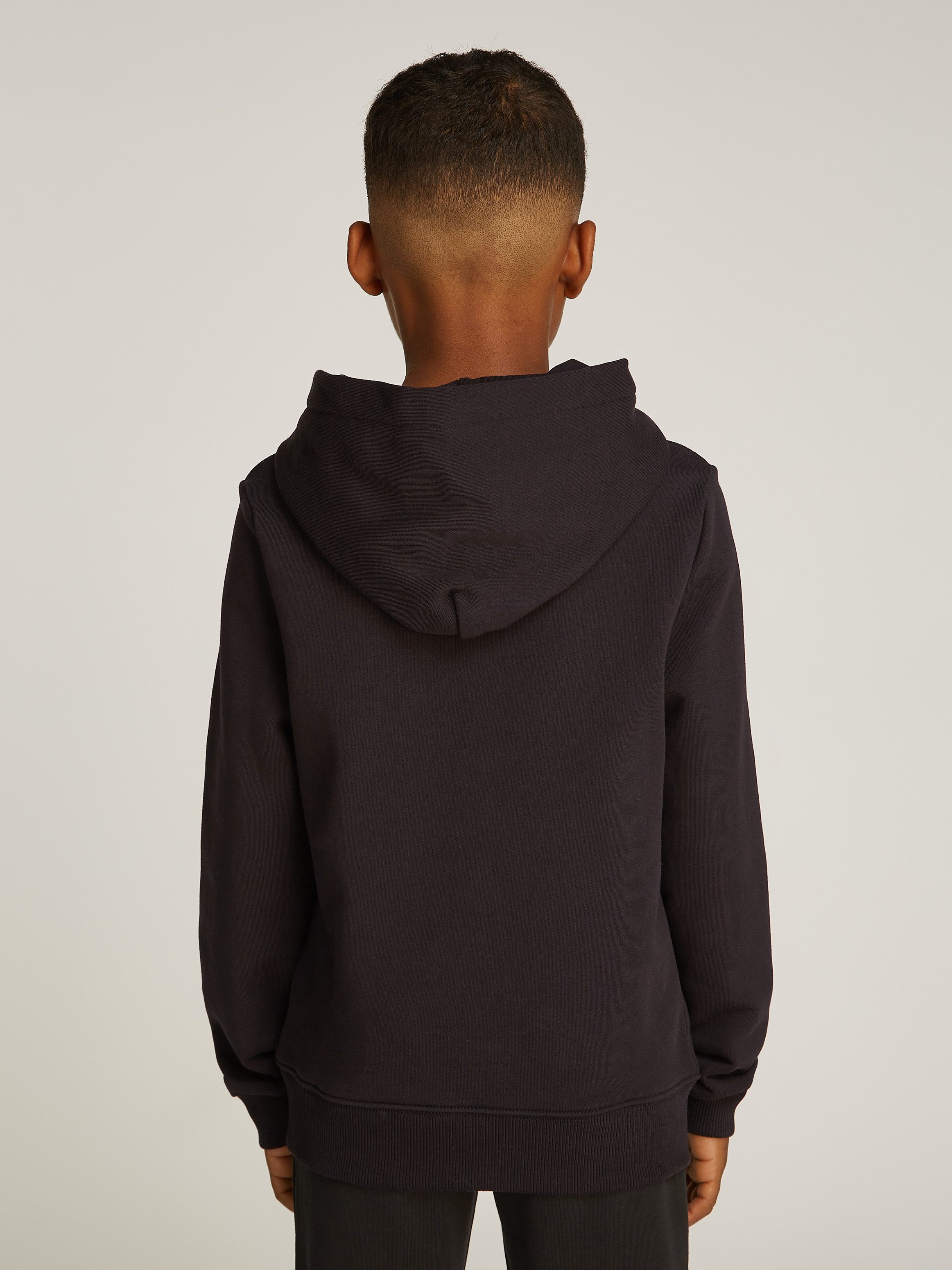 Calvin Klein Hoodie INST. LOGO REG. TERRY HOODIE voor kinderen tot 16 jaar en met logo-opdruk