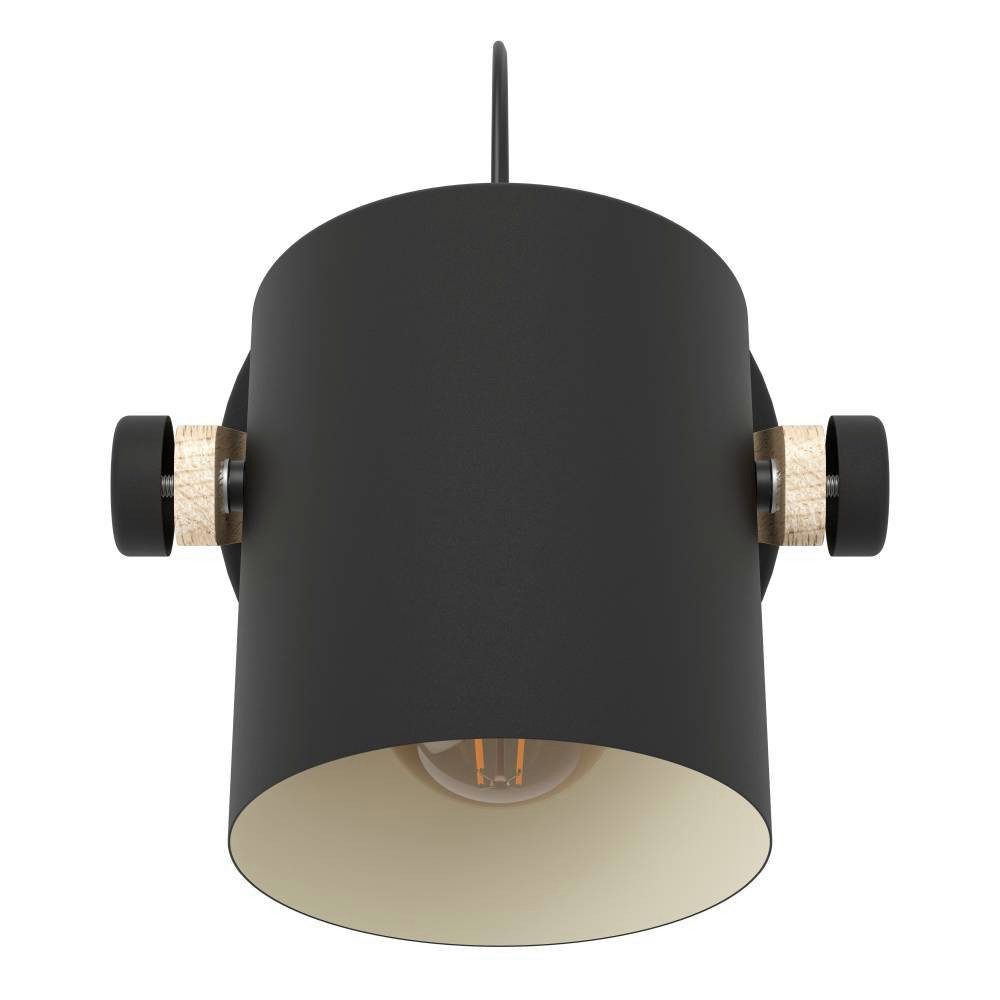 EGLO Wandlamp HORNWOOD Vintage wandlamp in industriële stijl, retro lamp, staal en hout (1 stuk)