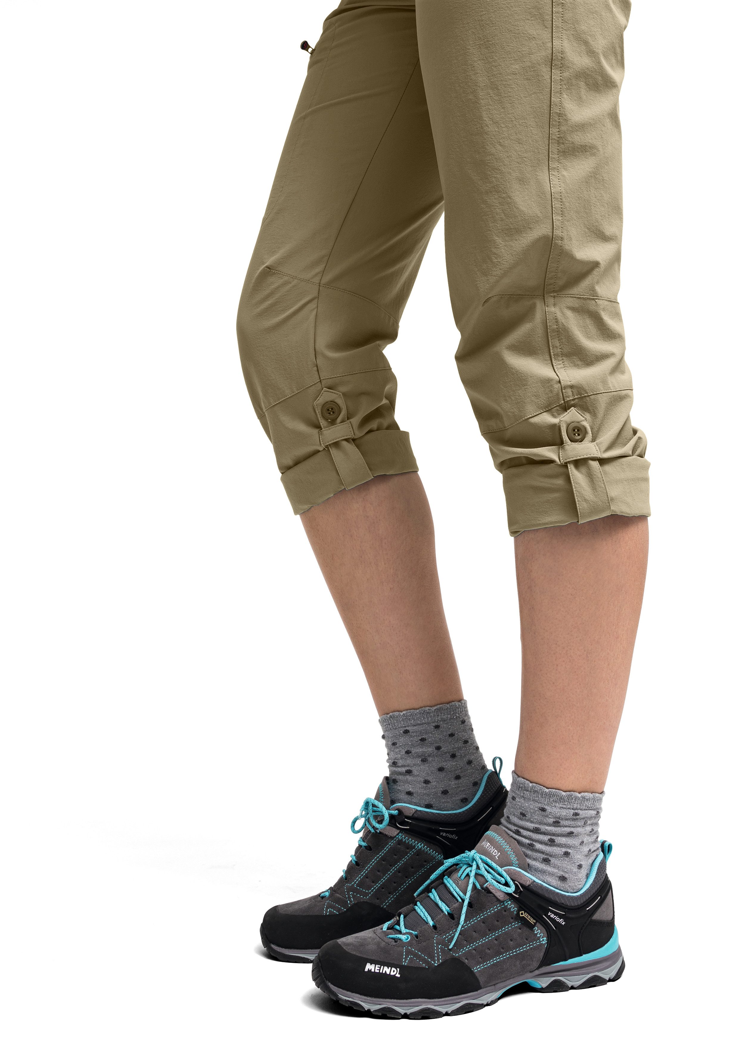 Maier Sports Functionele broek Lulaka Dames wandelbroek, ventilerende outdoorbroek met oprolfunctie