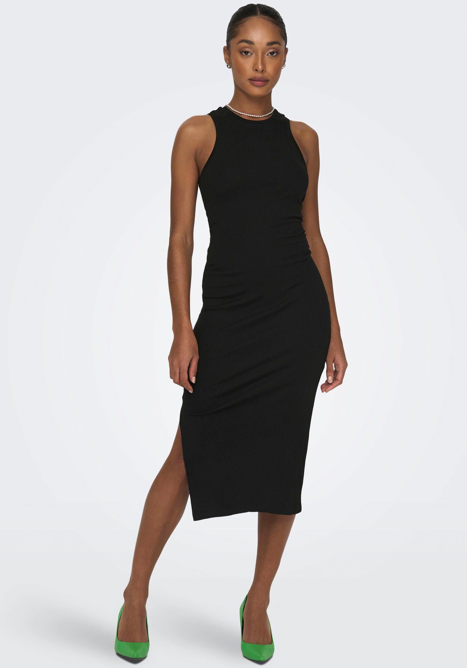 Only Jerseyjurk ONLBELFAST S/L MIDI DRESS JRS NOOS