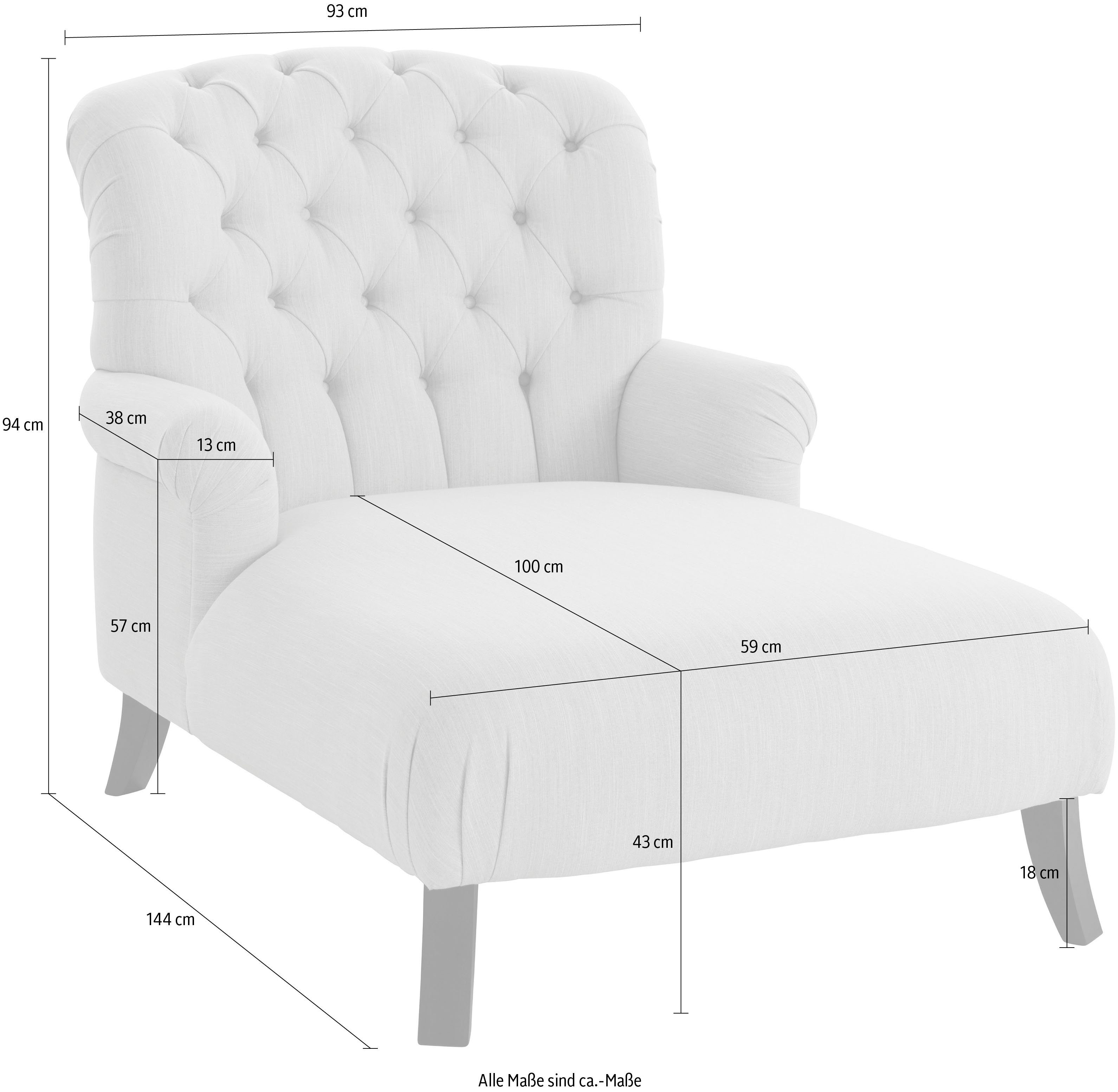 Guido Maria Kretschmer Home&Living Loveseat Amiens fauteuil loungefauteuil met prachtige capitonnage achter
