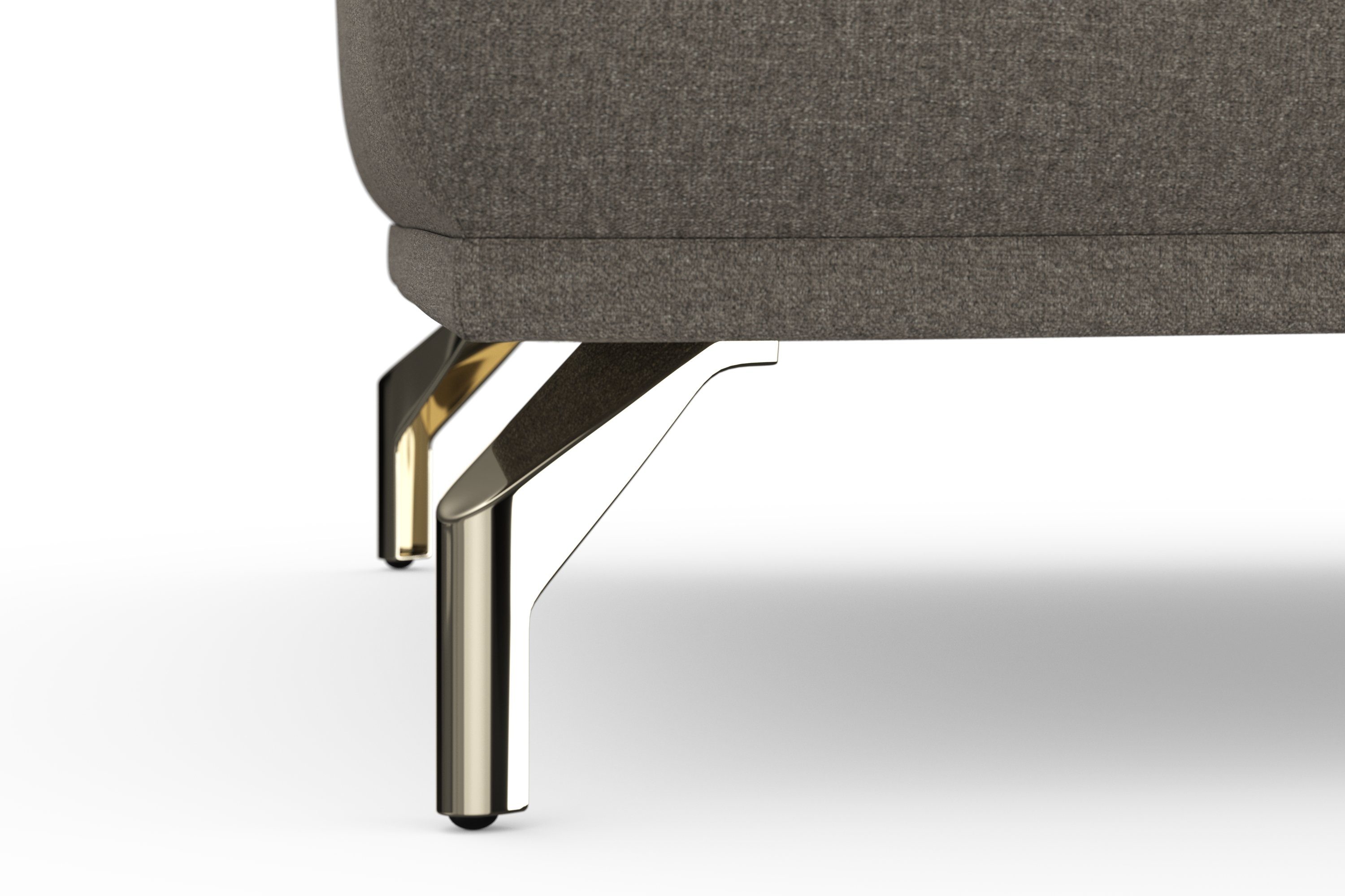 sit&more Hocker Bailando met binnenvering en gesatineerde nikkel poten