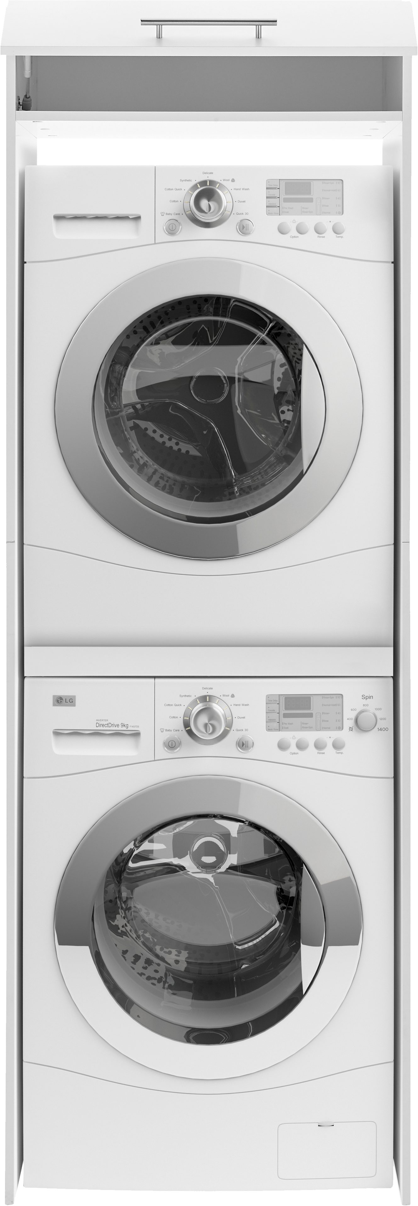 RESPEKTA Kast voor wasmachine Clara (h x b x d) 200 x 67,4 x 67,6 cm