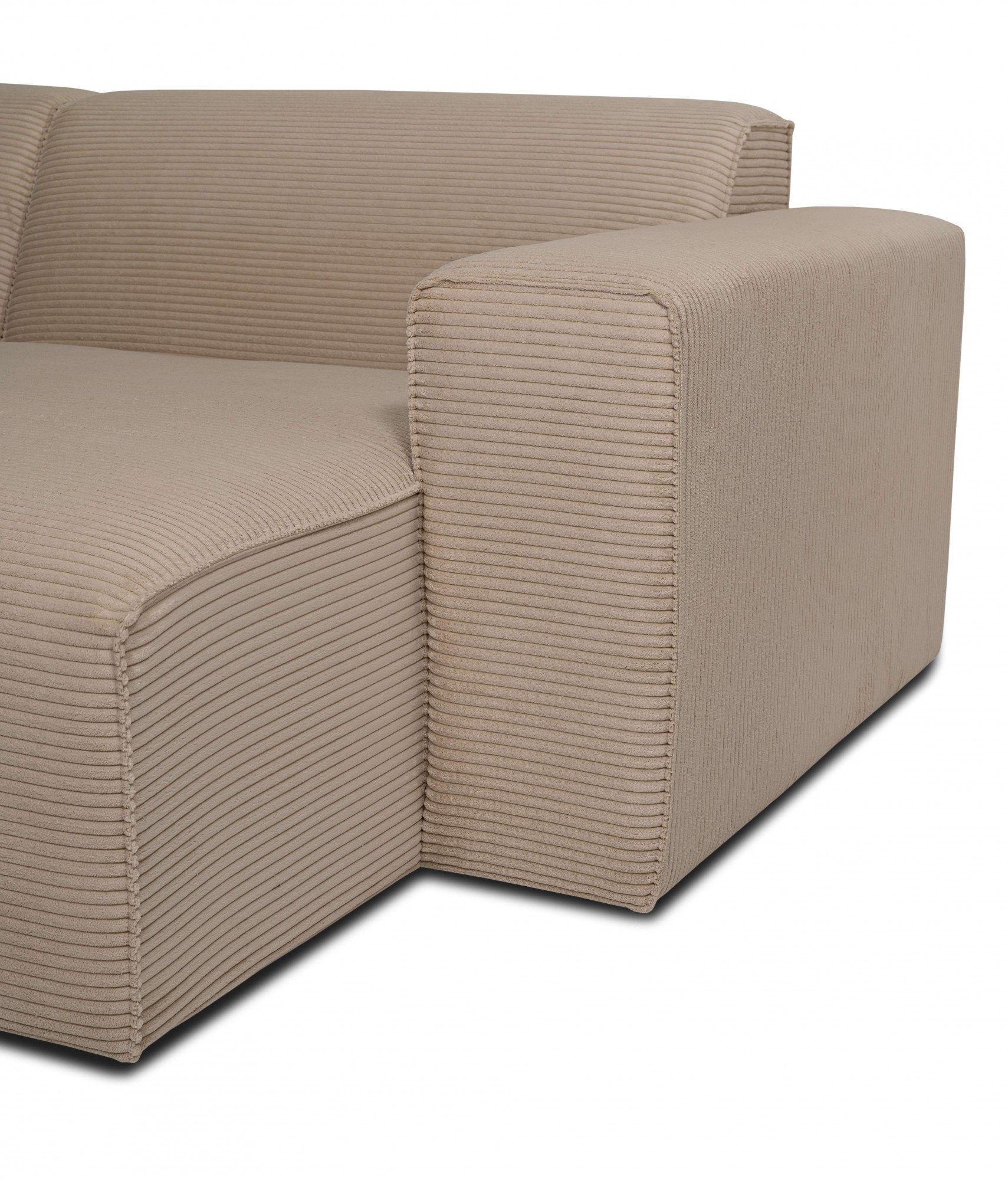 INOSIGN Zithoek Clayton in een trendy ribfluwelen bekleding, diverse combinaties mogelijk