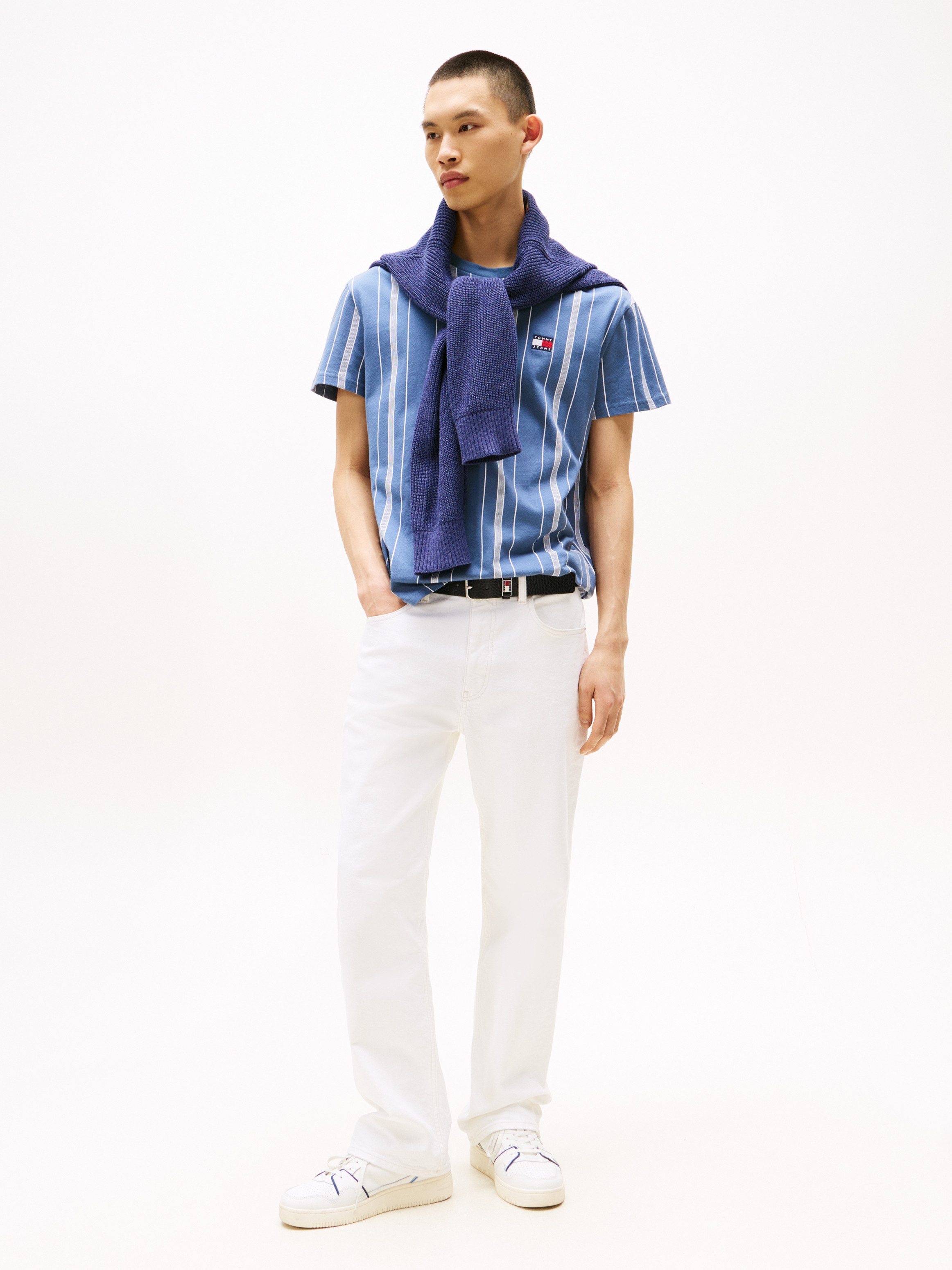 TOMMY JEANS T-shirt TJM REG VERT STRIPE SS TEE