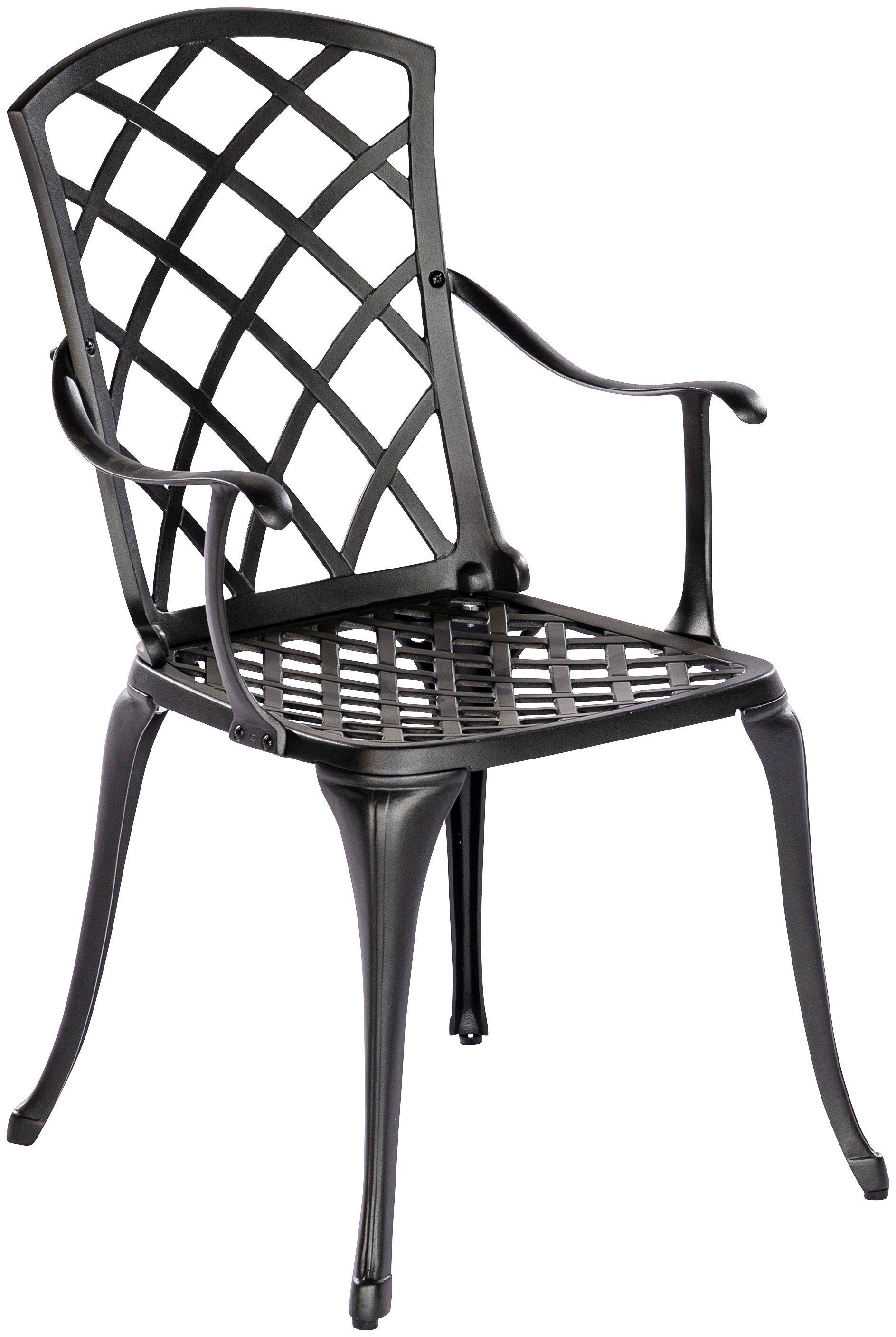 MERXX Tuinstoel Rhodos Gietaluminium (1 stuk) tuinstoelen grijs