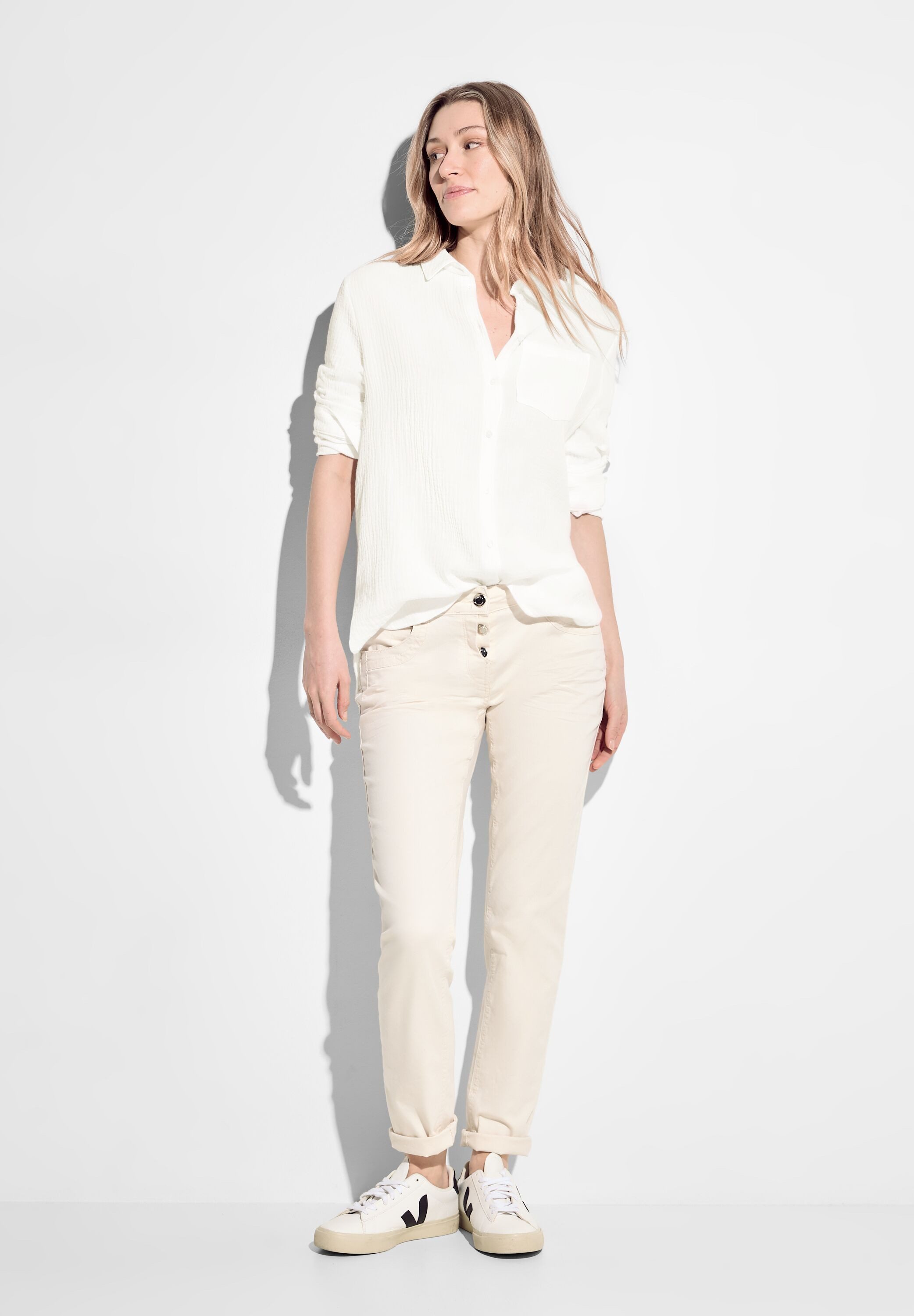 Cecil Klassieke blouse met borstzak