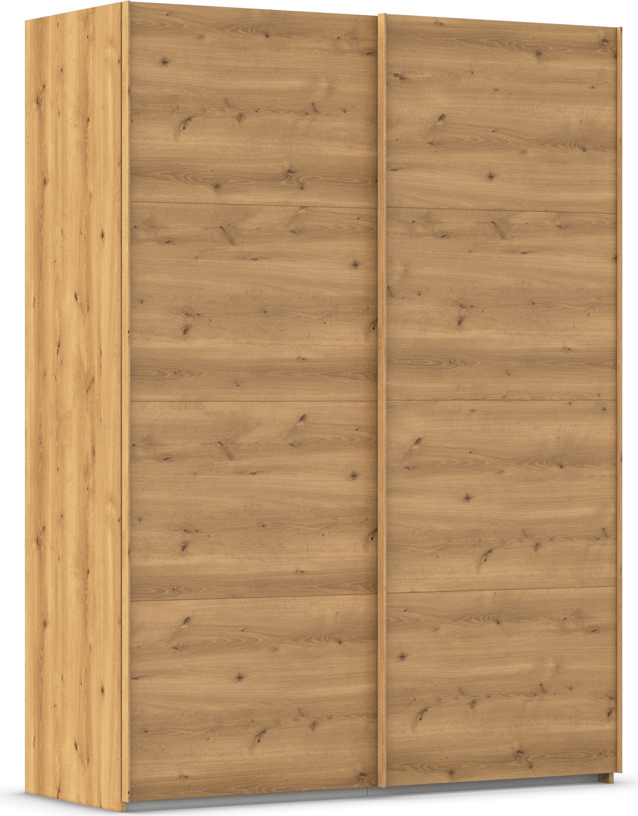 rauch Schuifdeurkast Kledingkast Kast Garderobe Slaapkamerkast EVELYN in elegante stijl, in 5 breedtes, handgrepen in corpuskleur made in germany