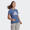 adidas performance t-shirt loungewear essentials logo blauw