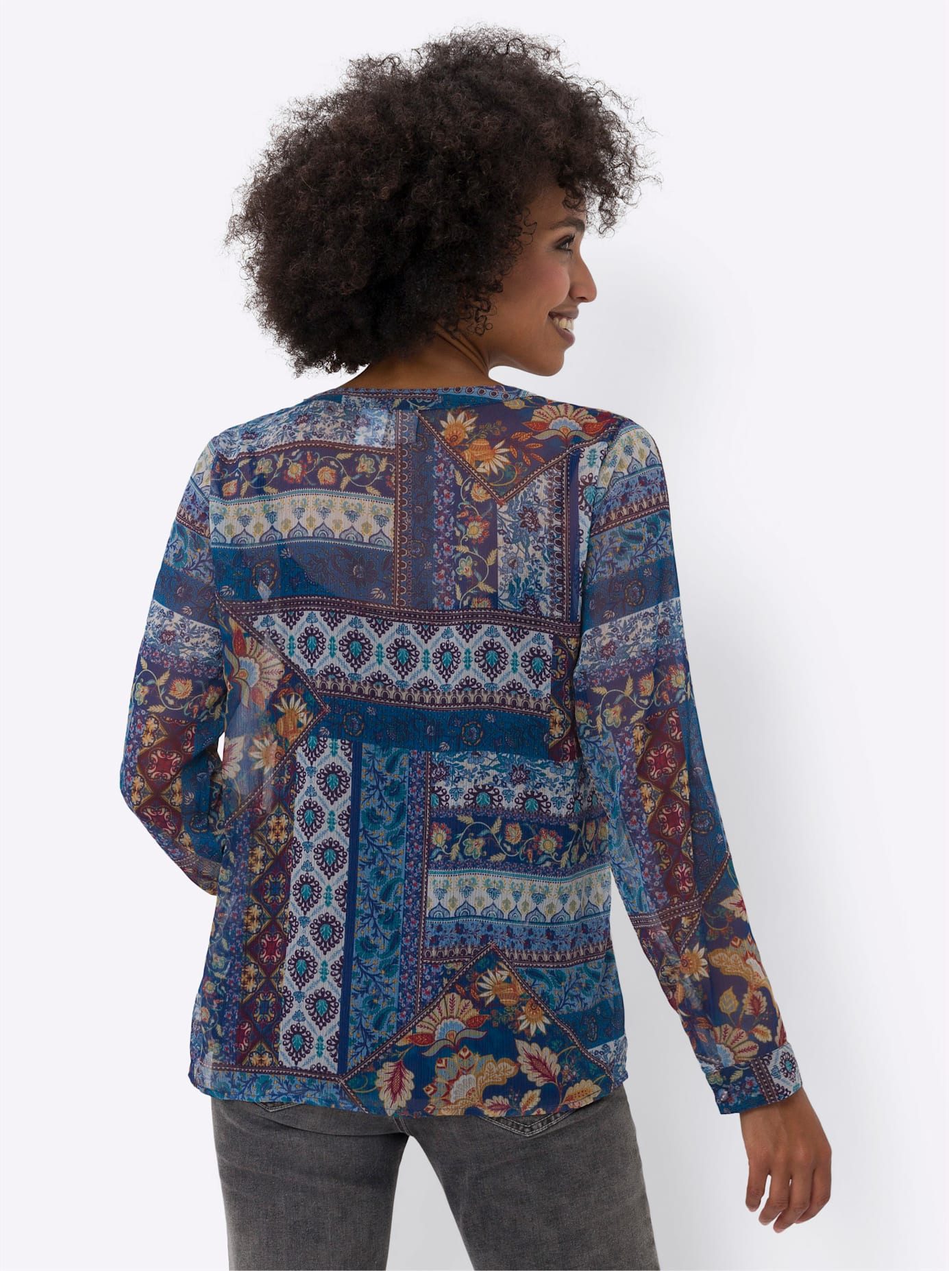 heine Gedessineerde blouse