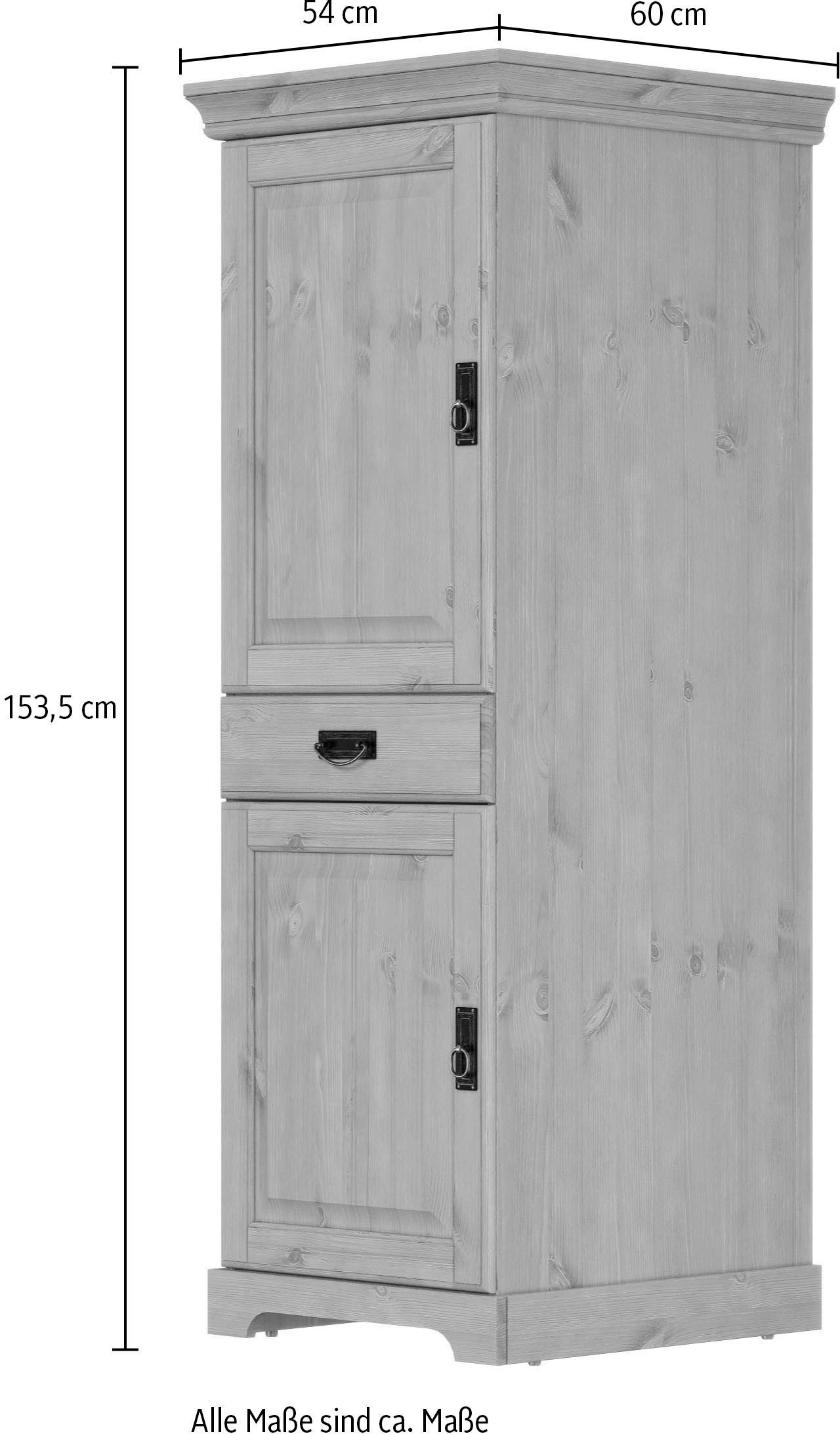 Home affaire Provisiekast Rügen Breedte 47 cm, massief grenen, 2 deuren, 1 lade