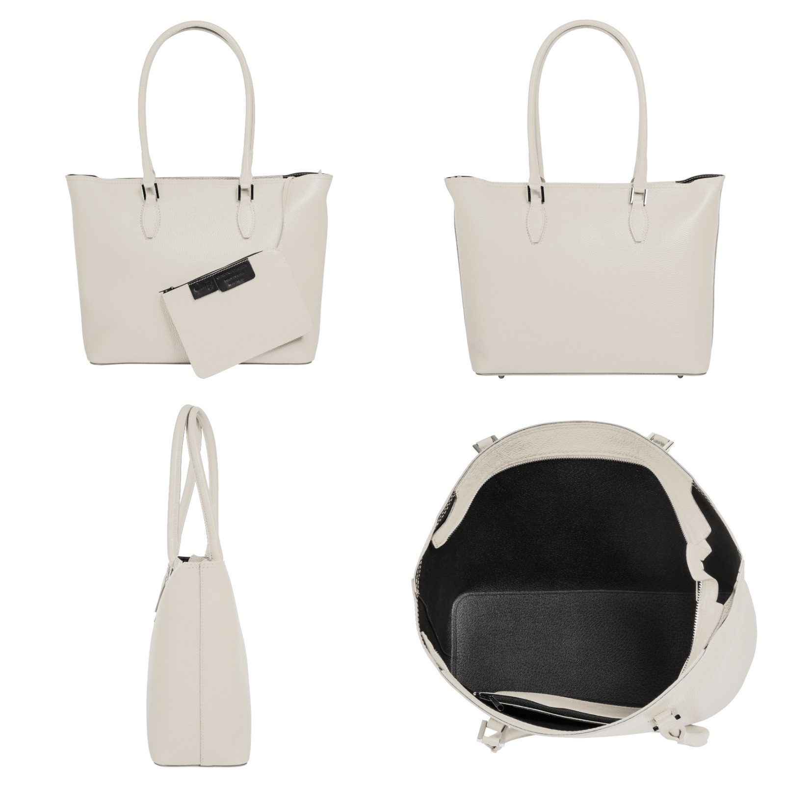 Cluty Shopper echt leer, made in italy
