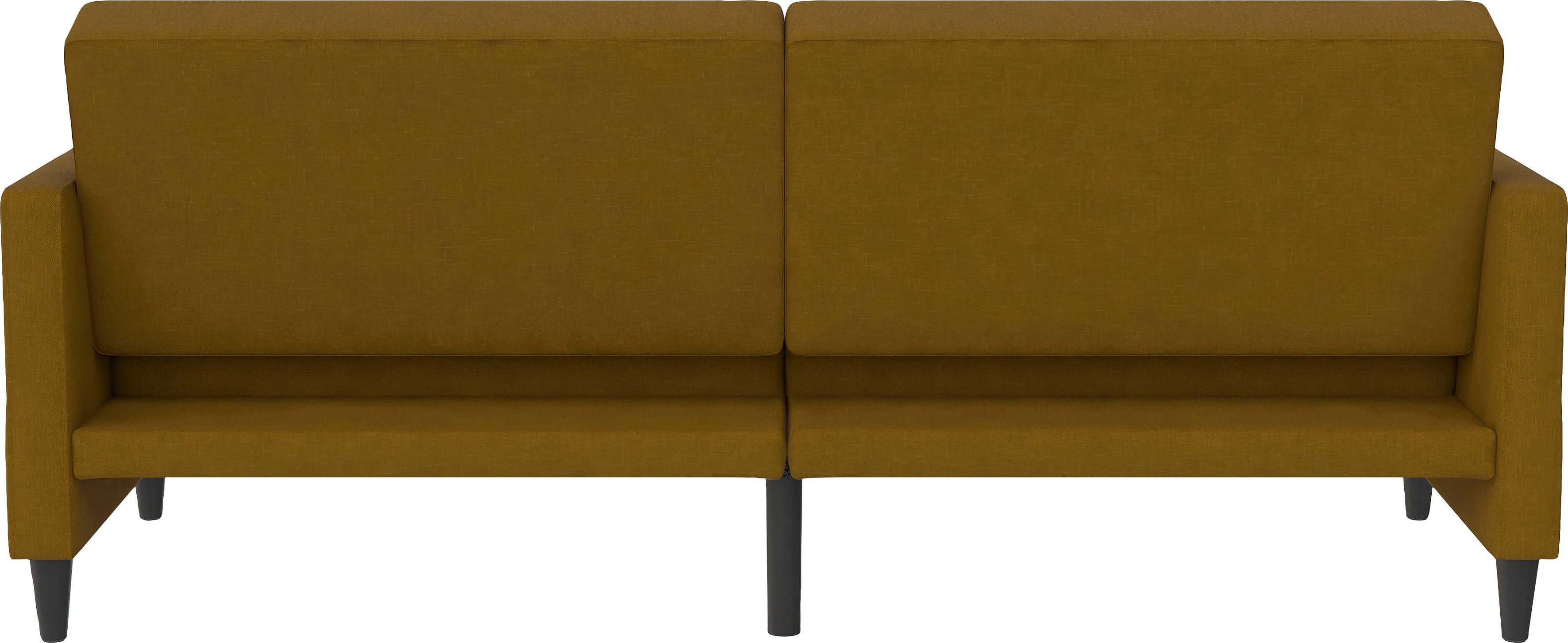 Dorel Home 3-zitsbank Hartford II Slaapfunctie, rugleuning 2-delig, 3-voudig verstelbaar, zithoogte 43 cm
