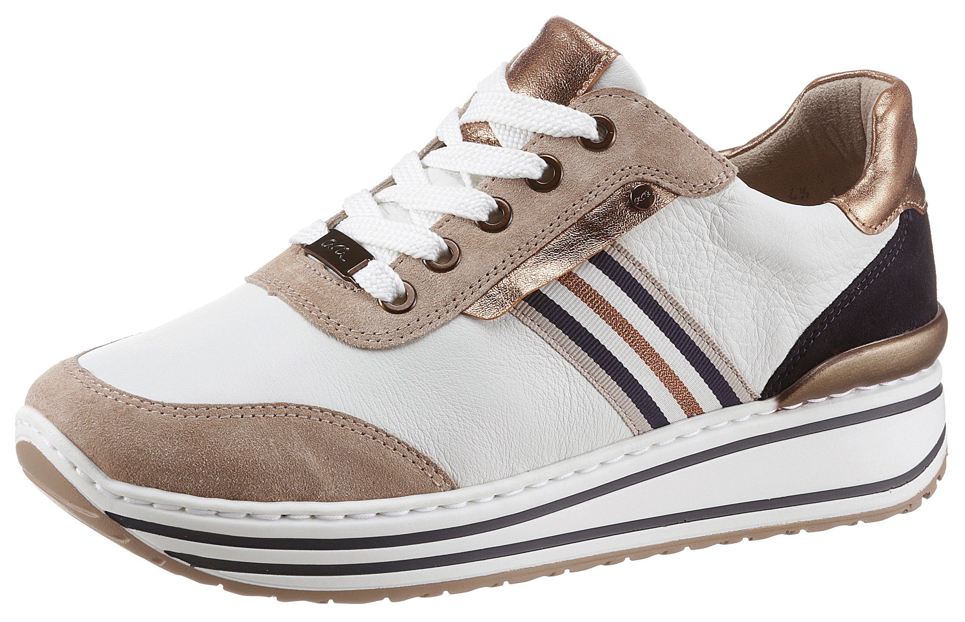 Ara Plateausneakers Sapporo met metallic-beleg, comfortwijdte in de online  shop | OTTO