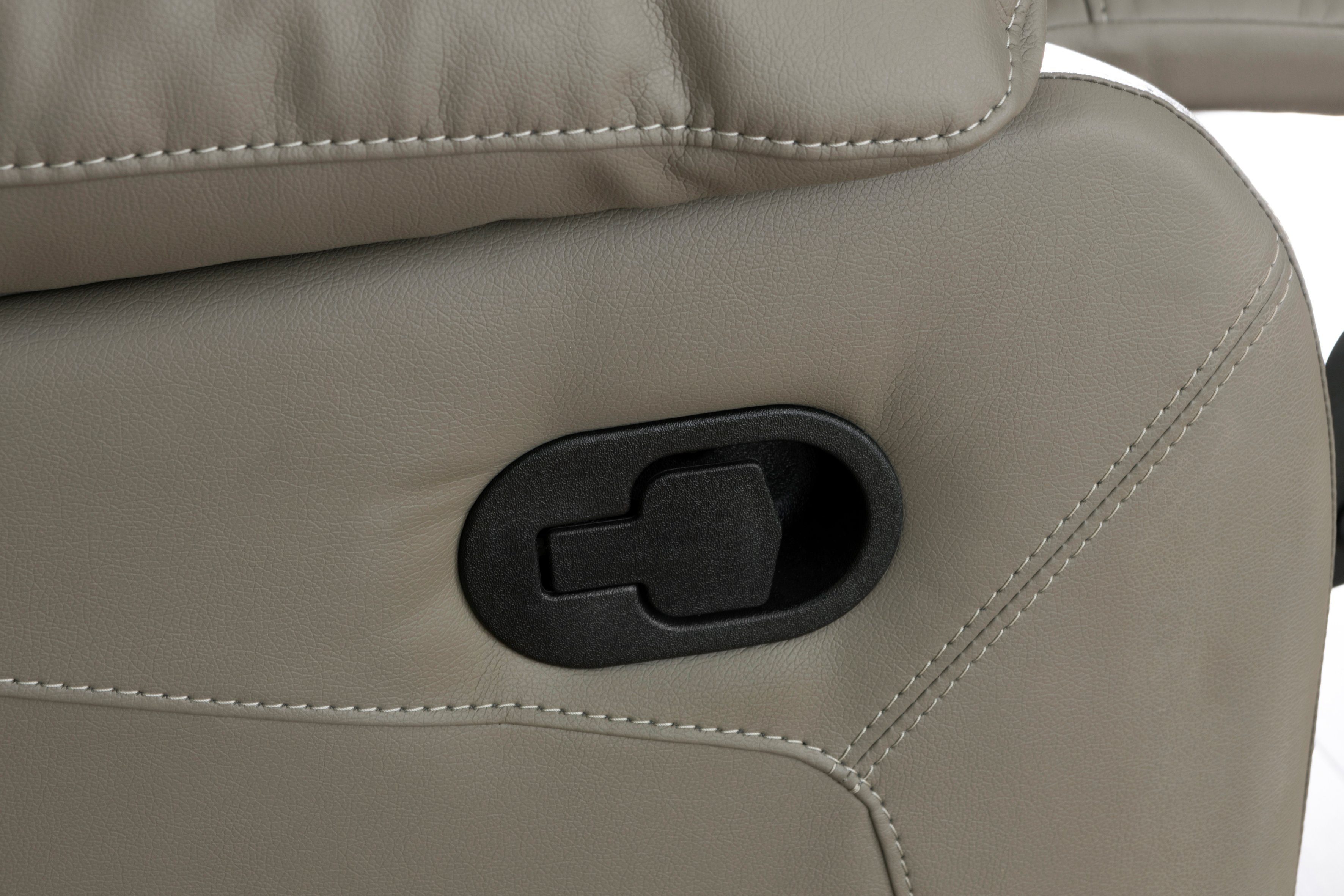 Home affaire Relaxfauteuil Lannilis met ligfunctie, tv-stoel met handmatige of elektrische relaxfunctie, lichtgrijs