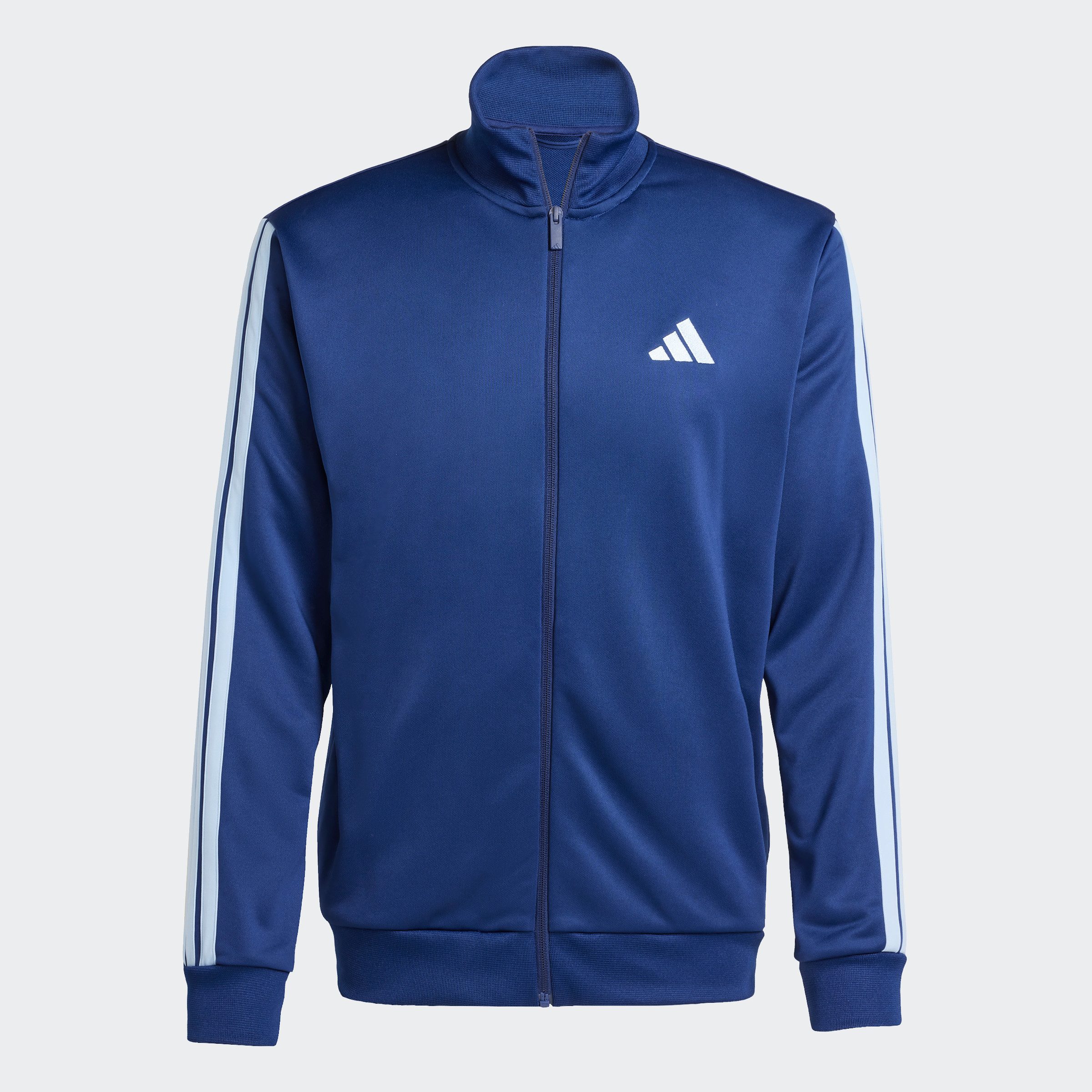 adidas Sportswear Trainingspak M 3S FT TT TS drie-strepen trainingspak van zacht french terry materiaal (2-delig)