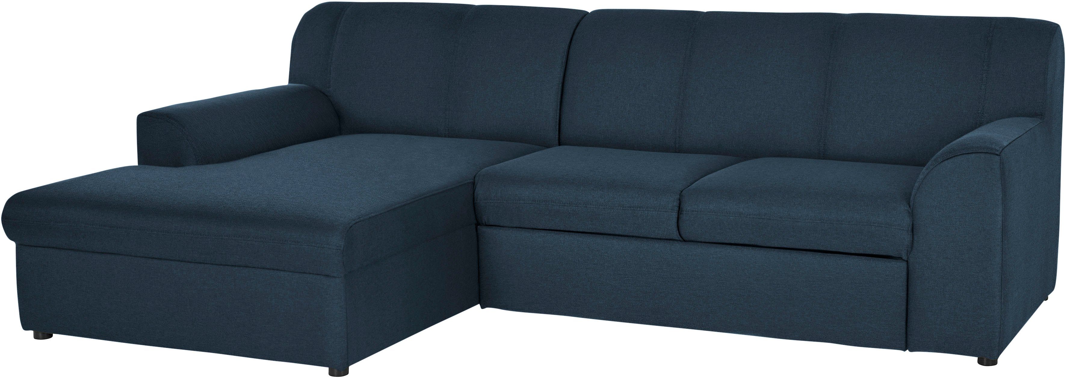 DOMO collection Hoekbank Topper, elegant en tijdloos, compacte afmetingen 245/155cm, L-vorm