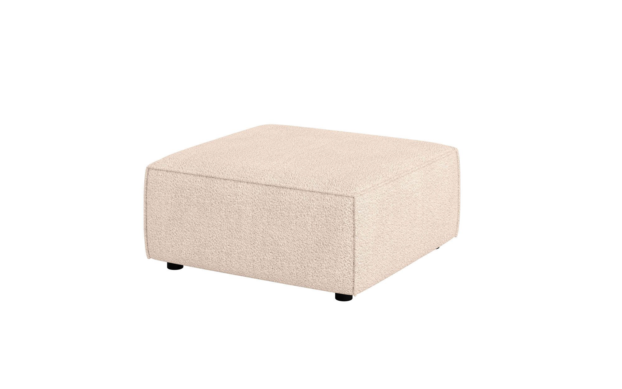 INOSIGN Hocker Poef Cavan, afmetingen BxDxH: 90x90x42 cm geschikt voor de serie, met golfondersteuning, ook in bouclé