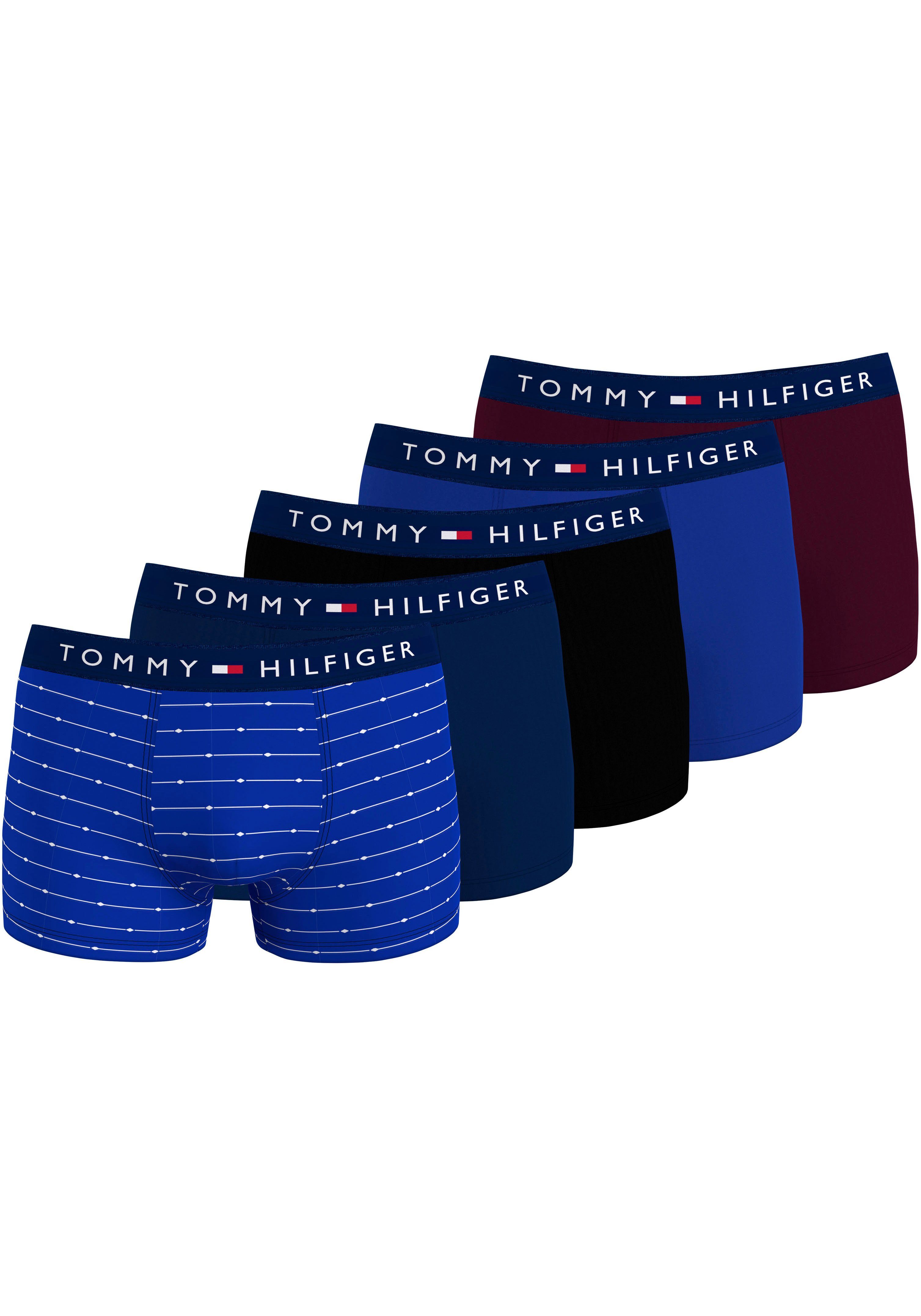 Tommy Hilfiger Underwear Trunk 5P TRUNK PRINT met elastische logo-band (5 stuks Set van 5)