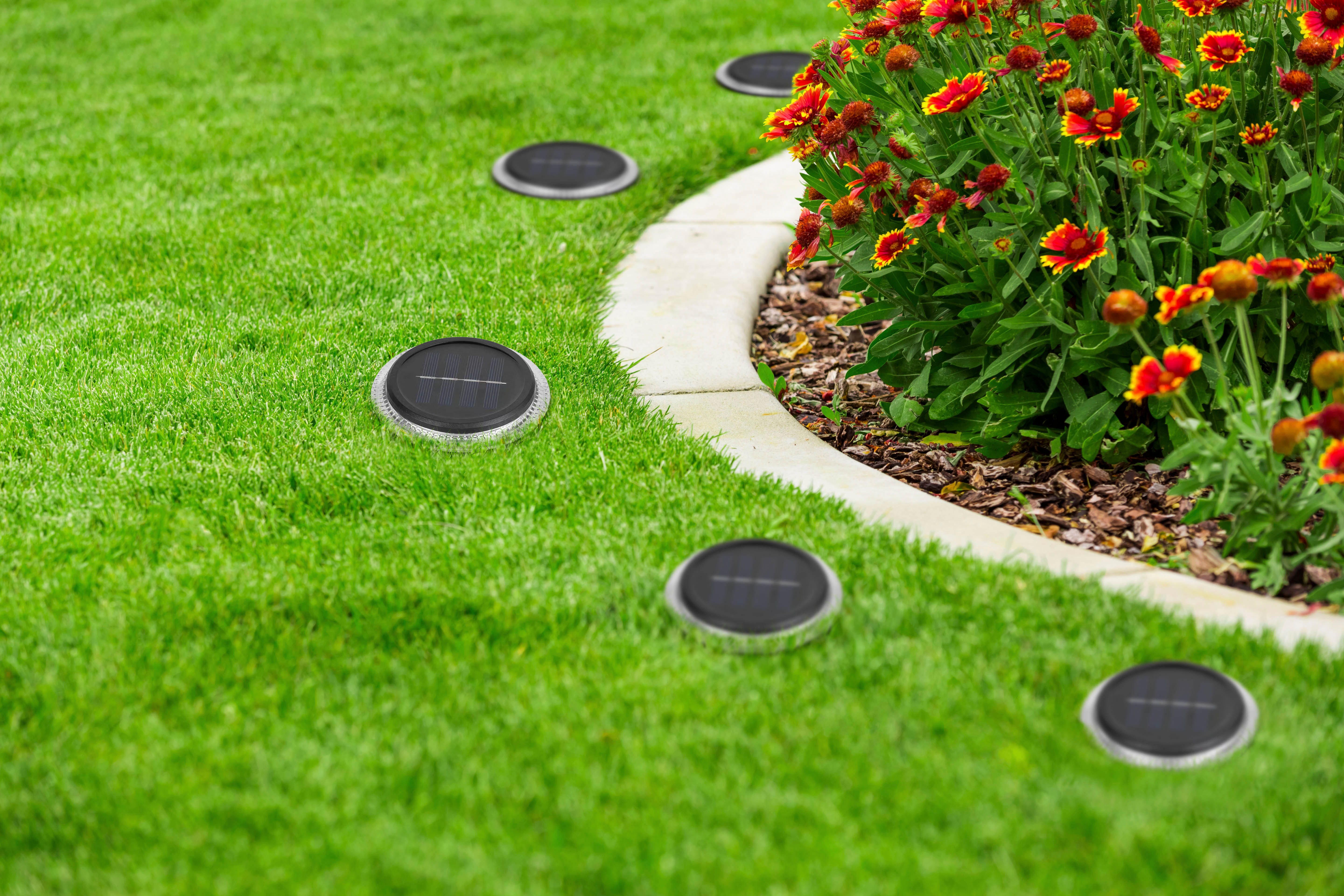 näve Led-solarlamp 6-delige set solar grond-priklampen (1 stuk)
