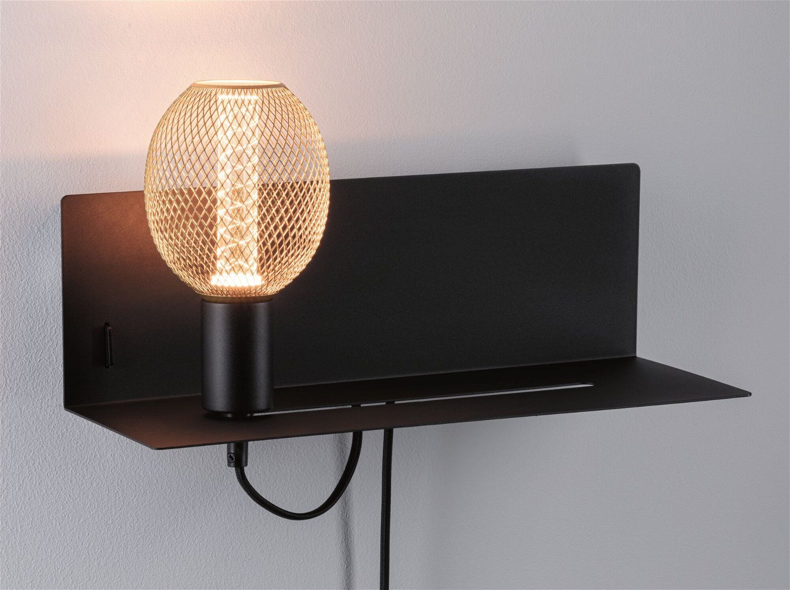 Paulmann Wandlamp Devara max. 1x40W USBC 230V metaal