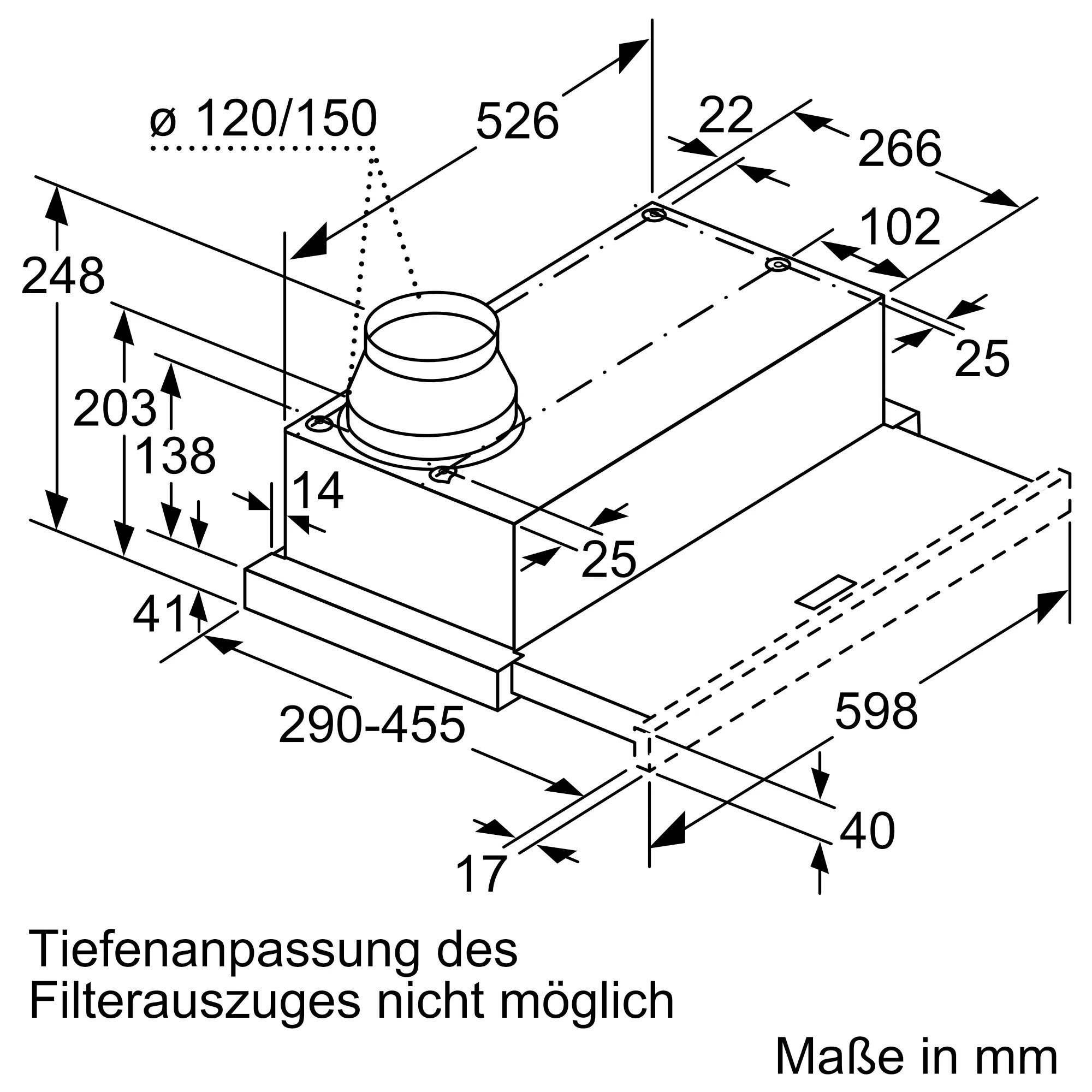 Constructa Vlakscherm-afzuigkap CD30637 (1 stuk)