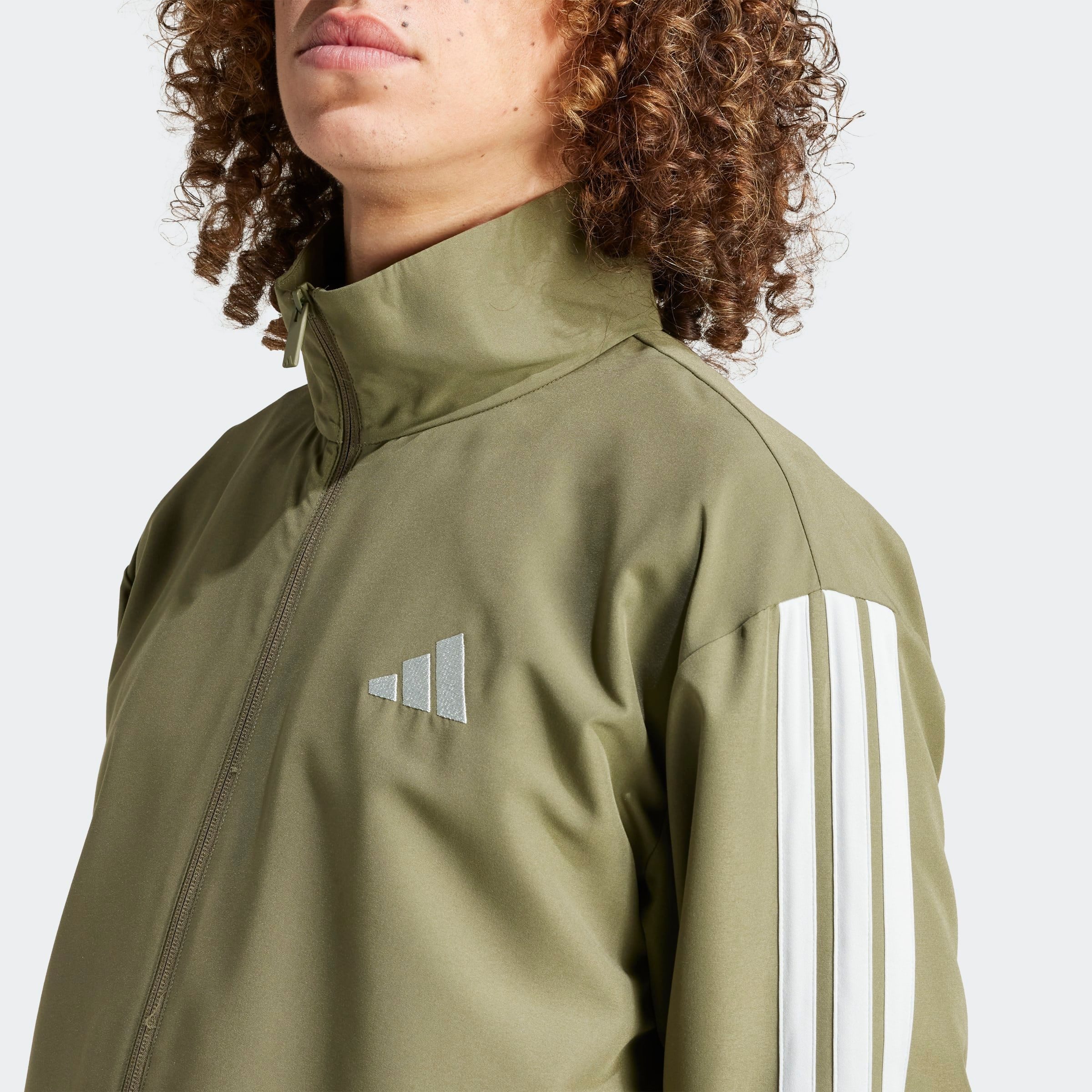 adidas Sportswear Trainingspak M 3S WV TT TS drie-strepen geweven trainingspak (2-delig)