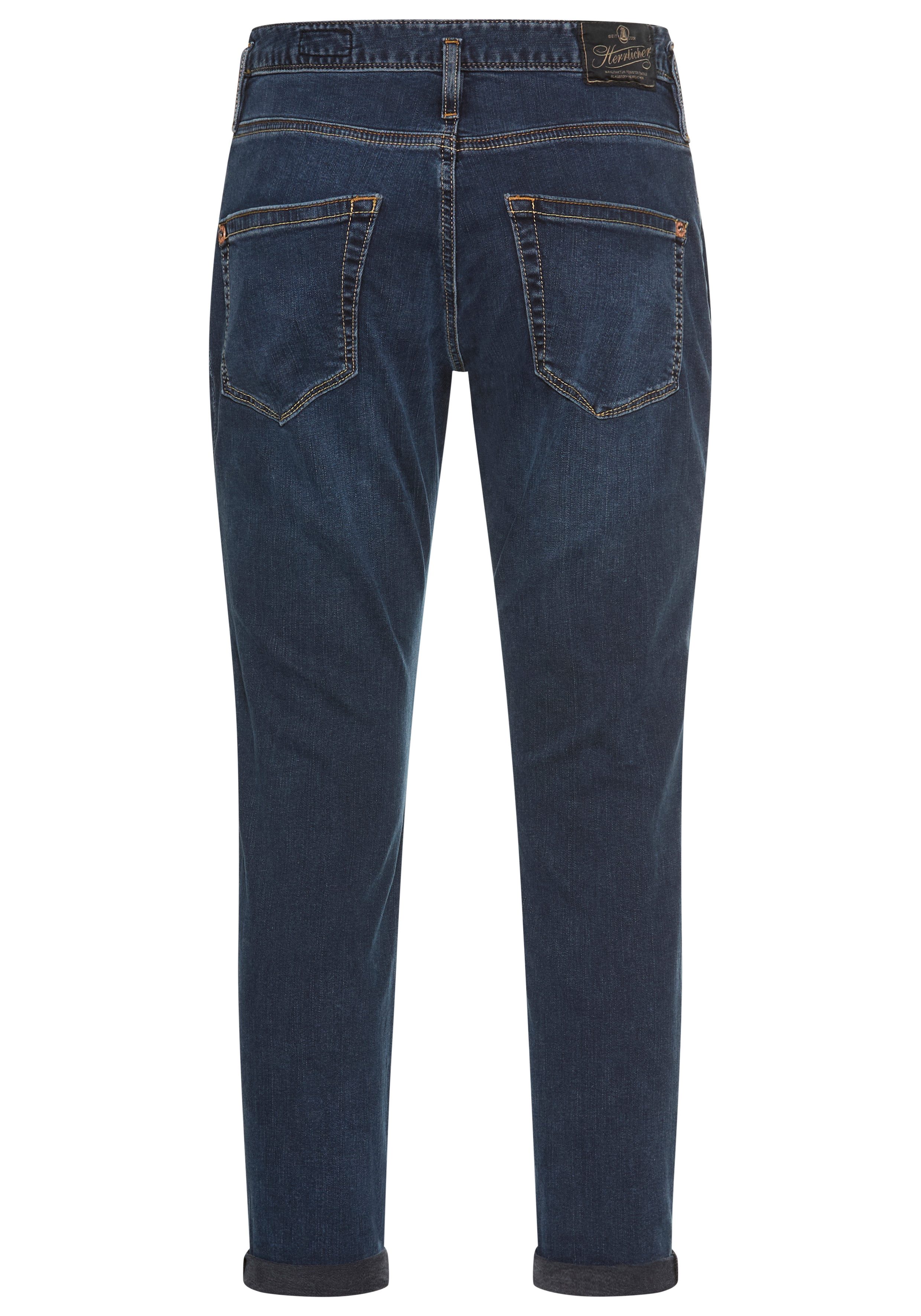 Herrlicher 7/8 jeans Shyra Cropped Denim Stretch met half blinde knoopsluiting