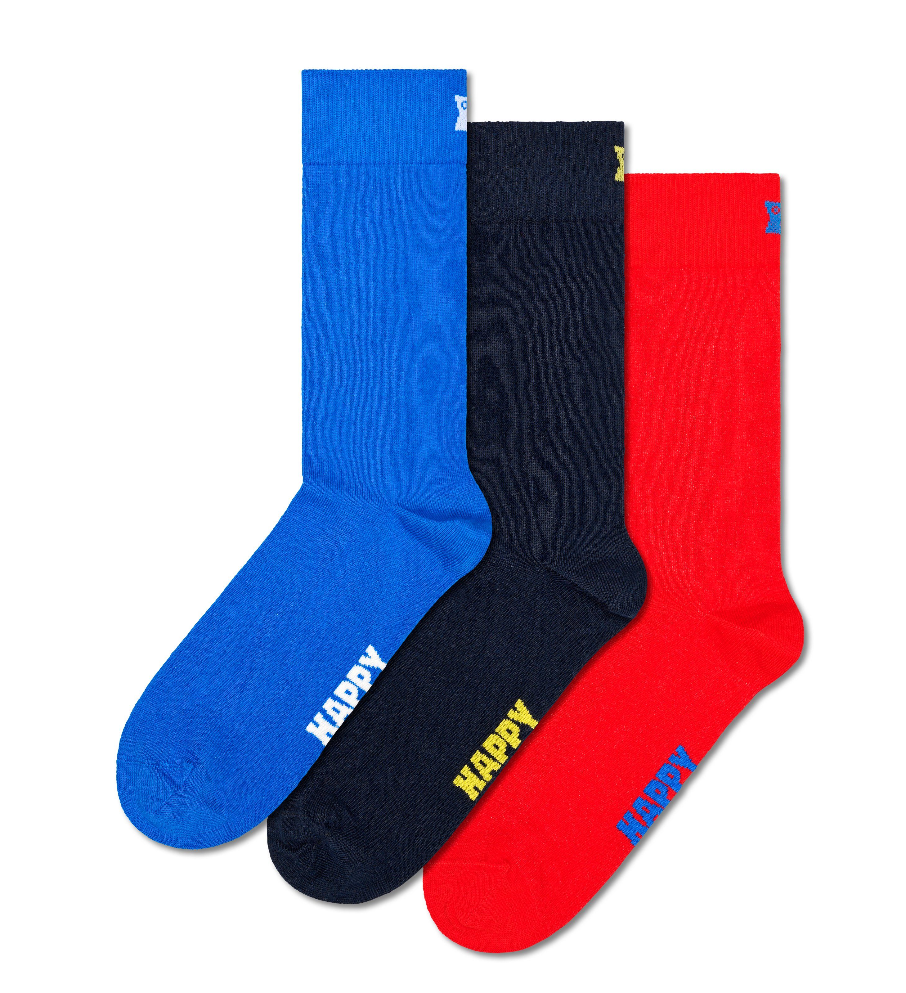 Happy Socks Sokken in verschillende kleurvarianten (3 paar Set van 3)