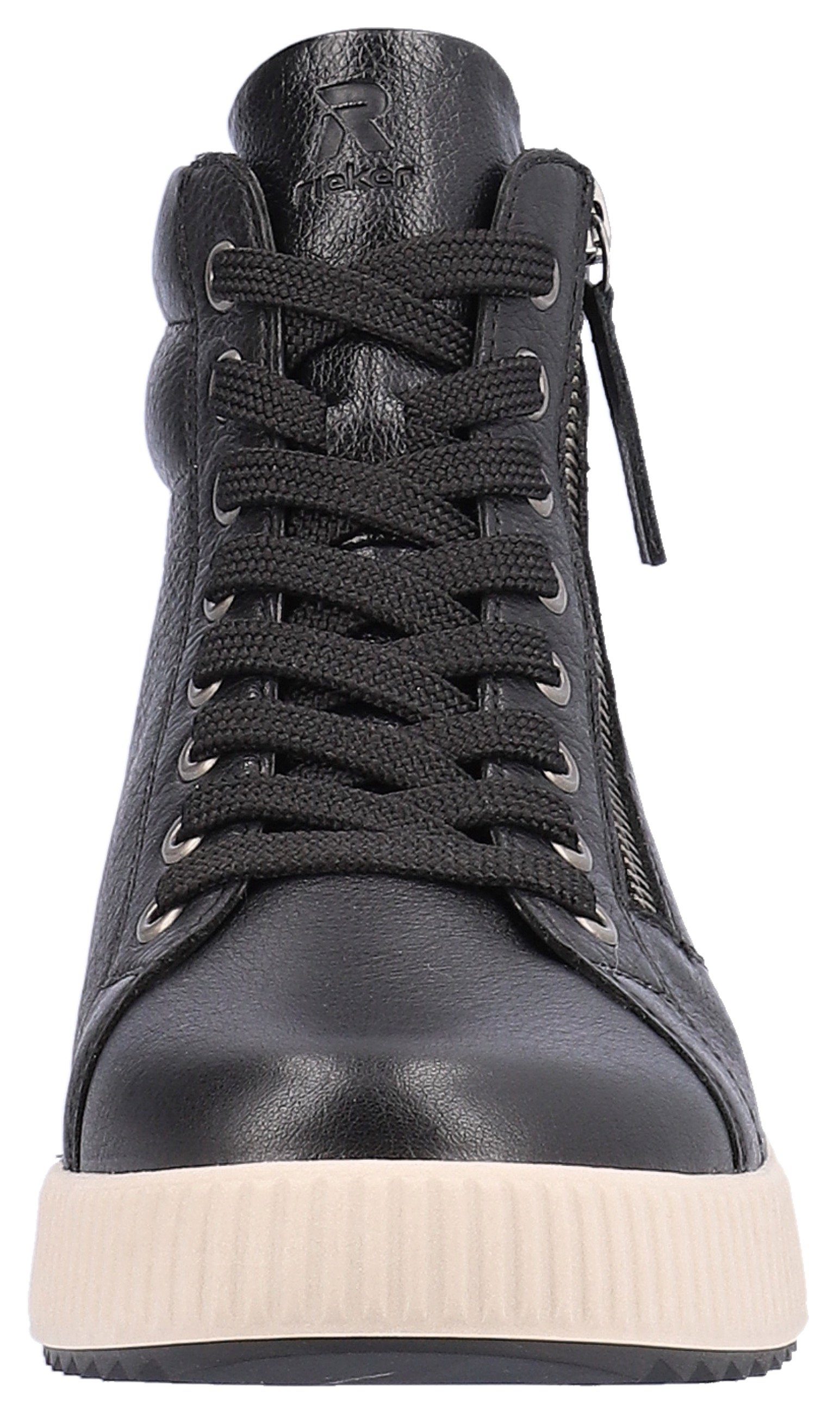 RIEKER Sport Hoge veterschoenen ankle boot, high top sneaker, leisure boots with zipper