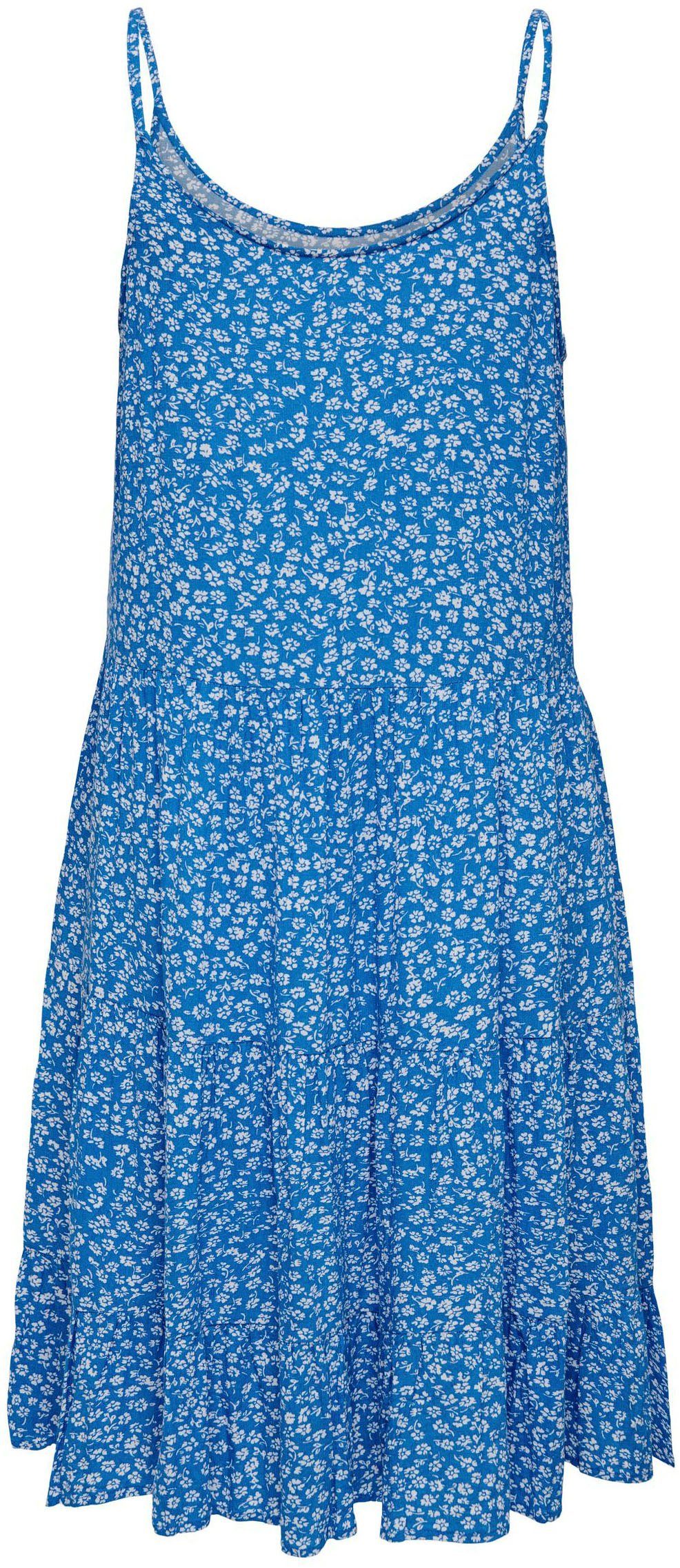 Only Jurk met spaghettibandjes ONLMAJ LIFE S/L AOP SHORT DRESS WVN NOOS