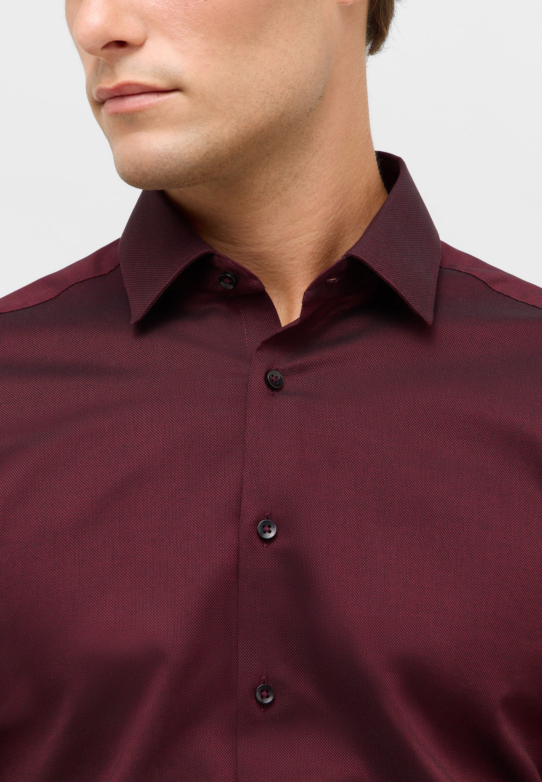 Eterna Overhemd met lange mouwen Slim fit NON IRON (strijkvrij)