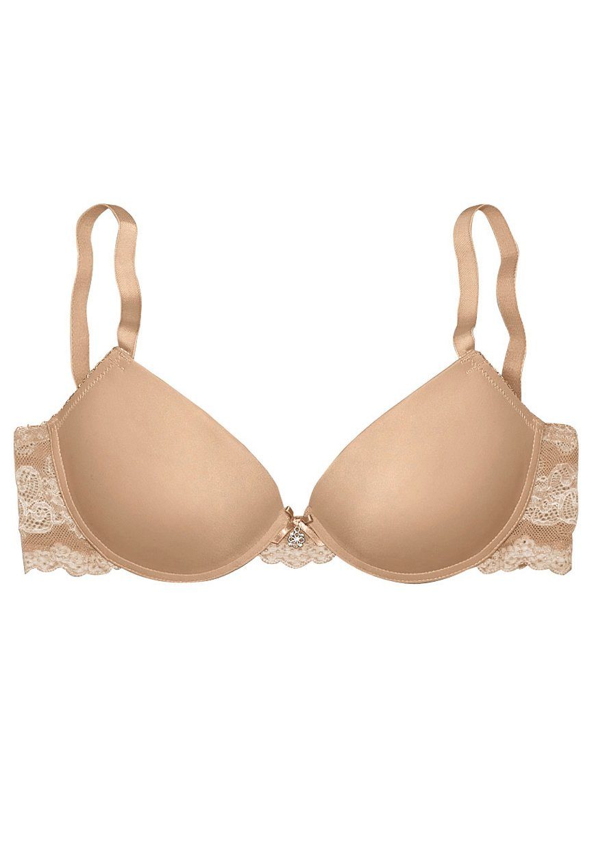 Lascana Push-up-bh met beugel en kanten achterkant, dessous