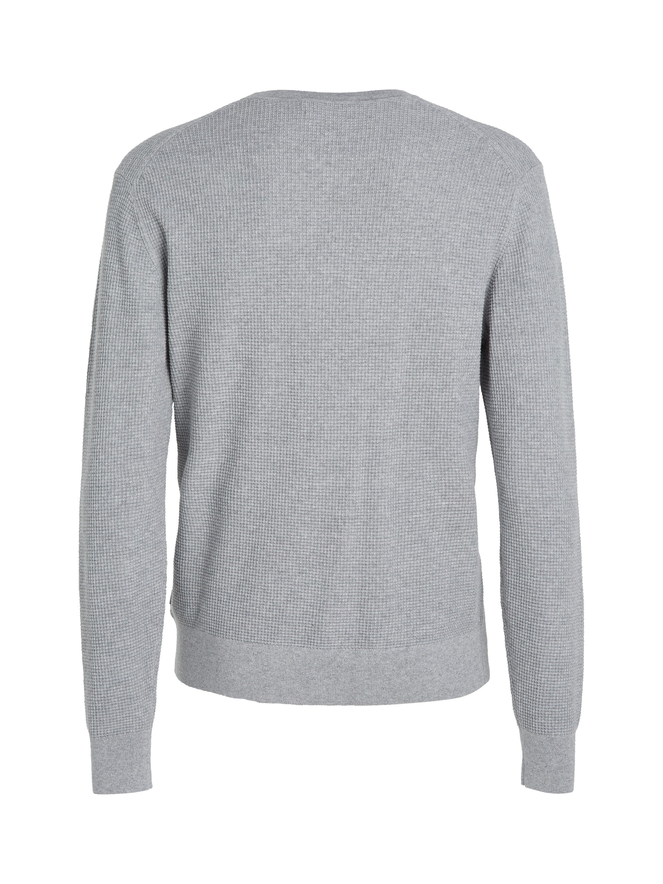 Calvin Klein Trui met ronde hals WAFFLE STRUCTURE SWEATER
