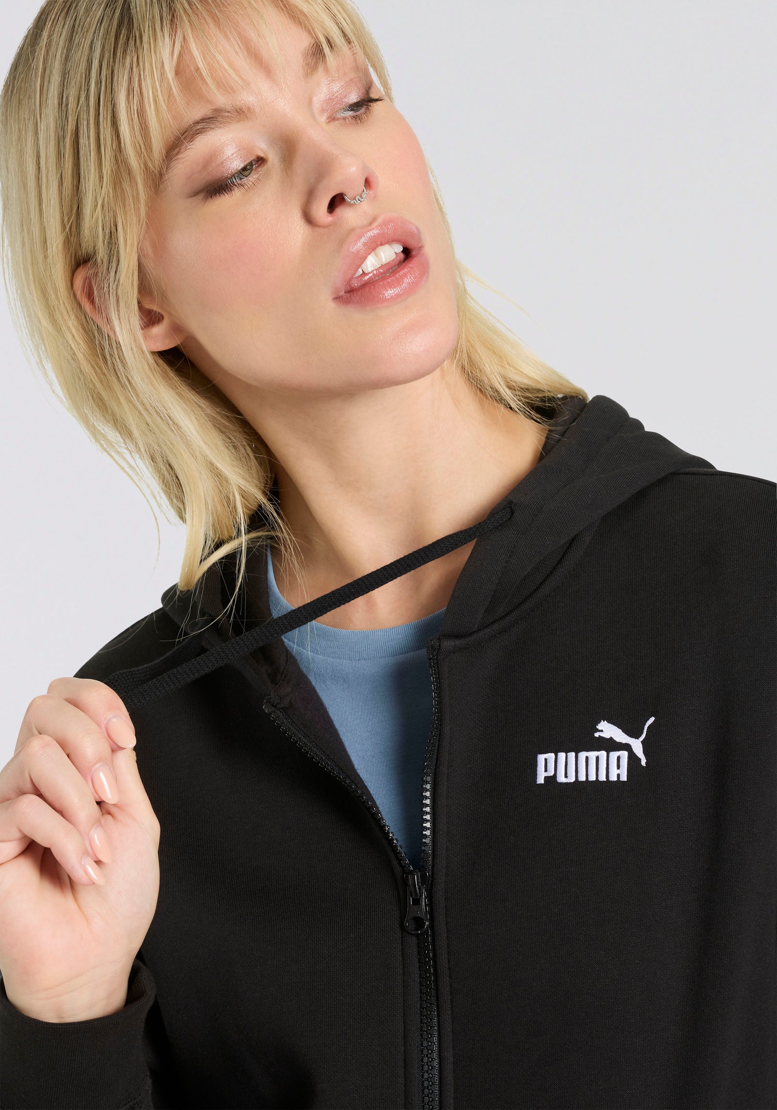 PUMA Hoodie ESS SMALL NO. 1 LOGO COMFORT FULL-ZIP HOODIE FL