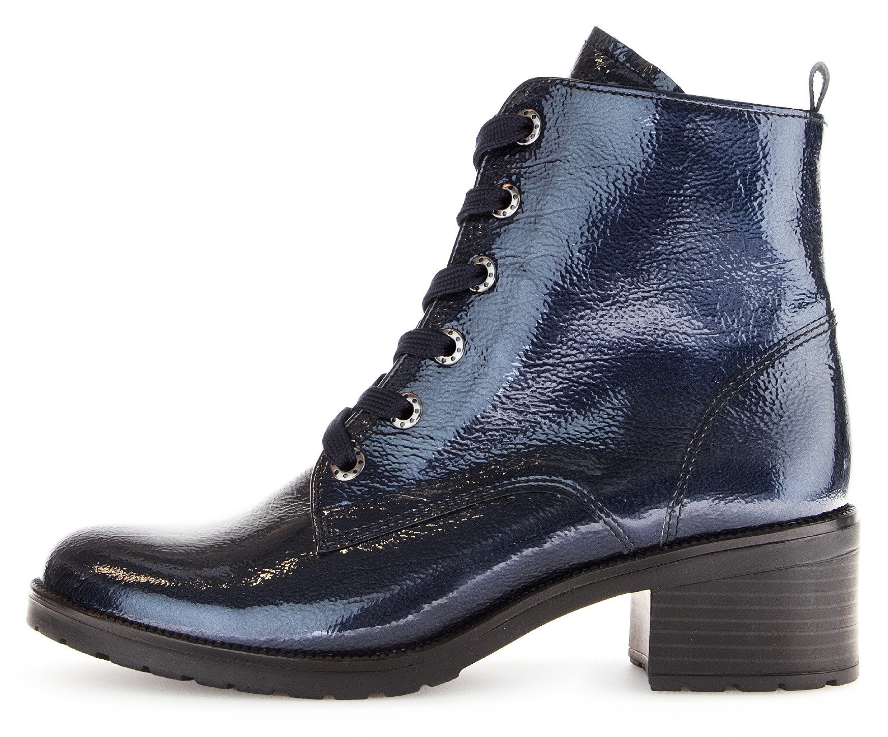 Gabor Veterlaarsjes Tunis blokhak, veterschoenen, comfort schoen met aantrekloop, g-breedte