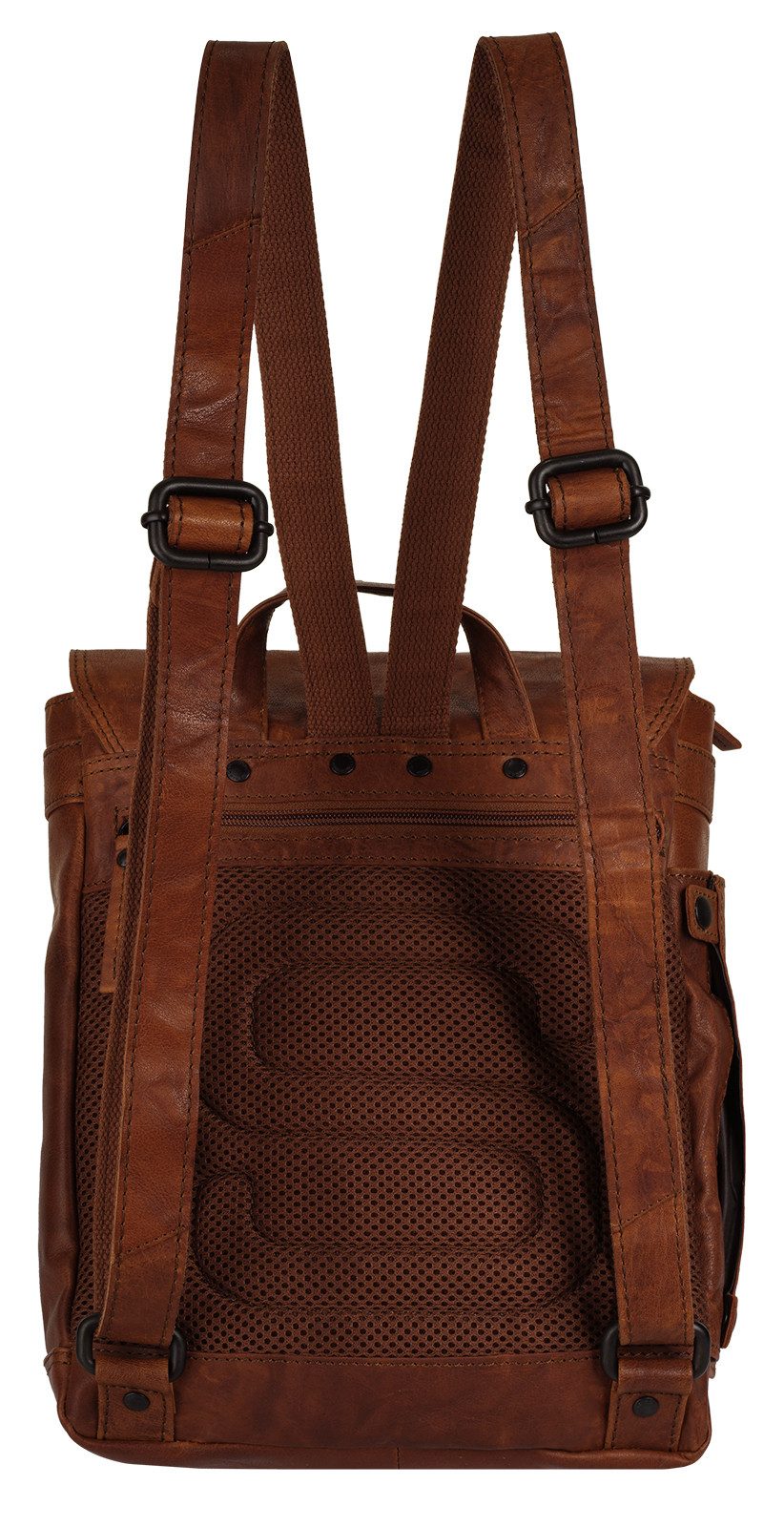 Spikes & Sparrow Laptoprugzak echt leder