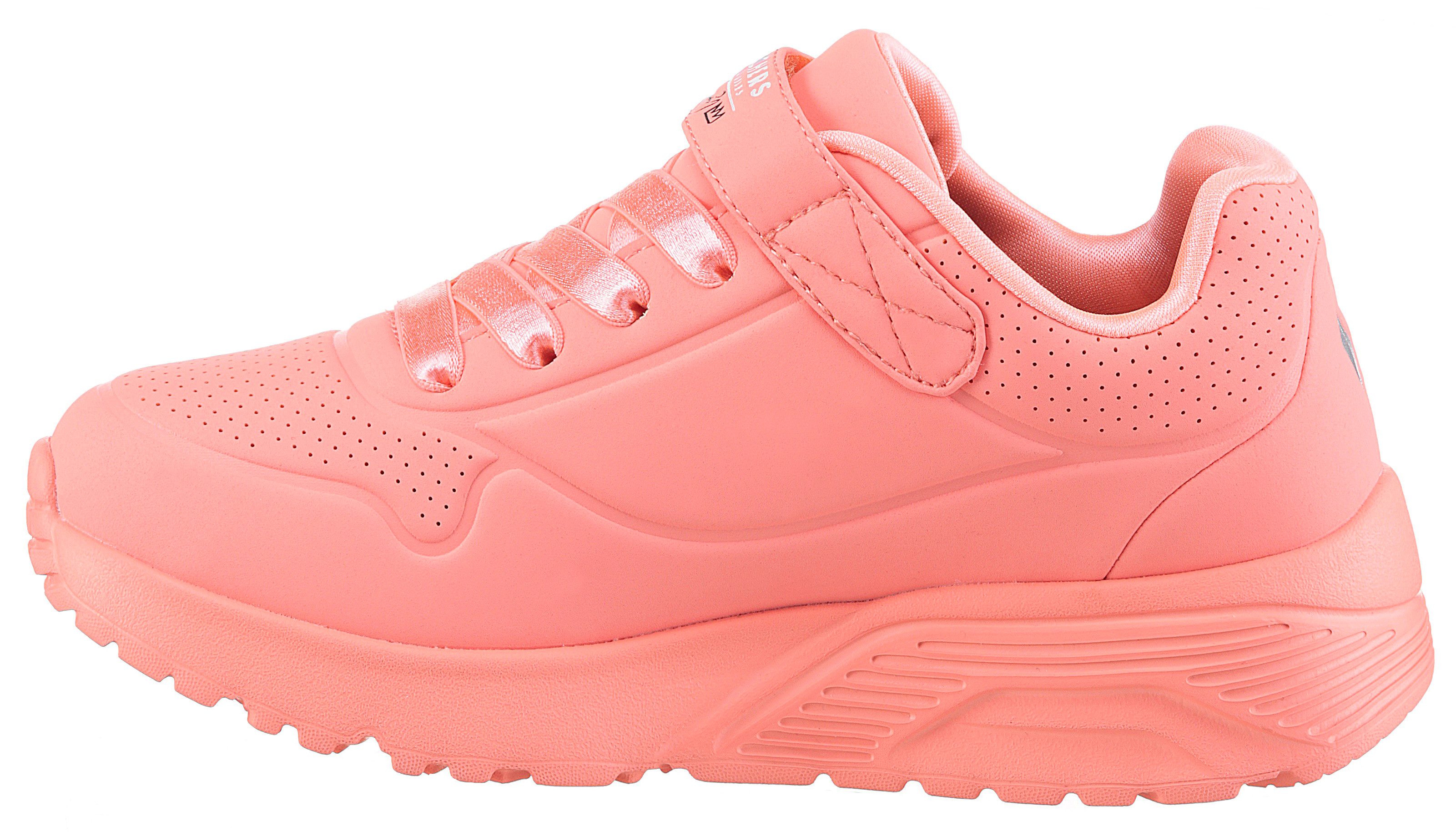 Skechers Sneakers UNO LITE - LOVE LEVITATE , Veterschoen met bedrukte zool, maat sjabloon te downloaden
