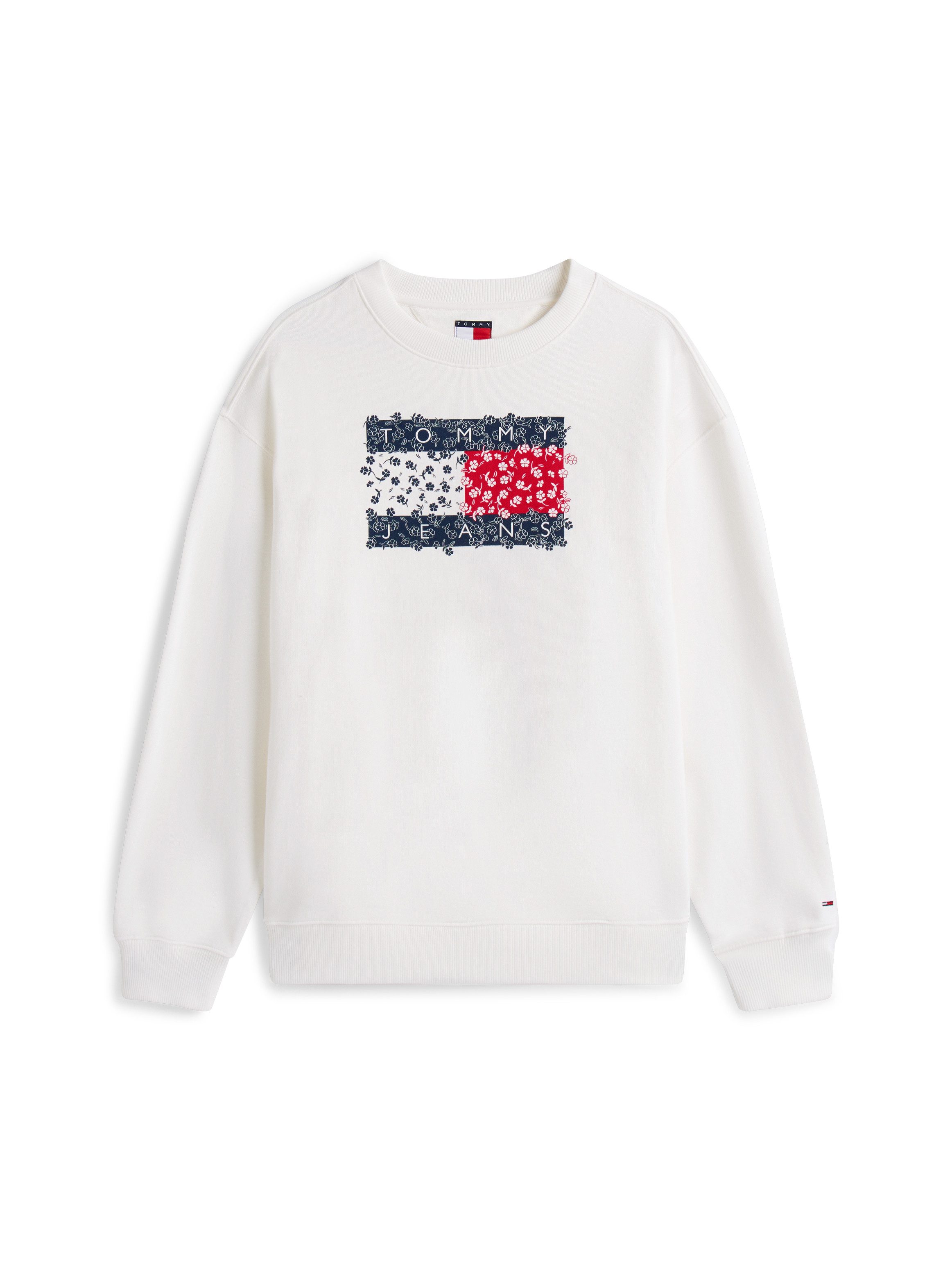TOMMY JEANS Sweatshirt TJW RLX FLORAL FLAG CREW