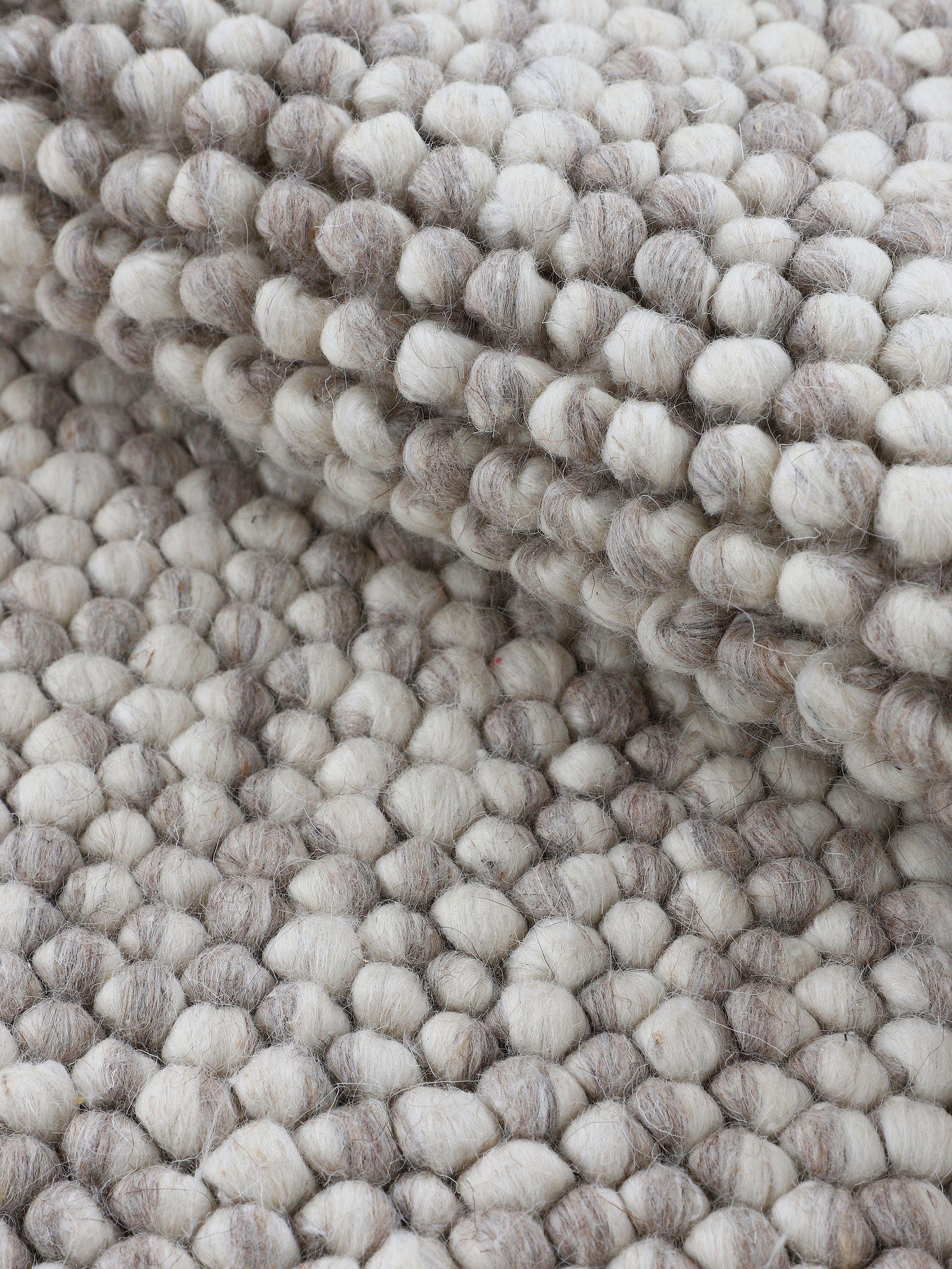 carpetfine Vloerkleed Calo Handgeweven tapijt, uni kleuren, gemeleerd, handgeweven, 70% wol
